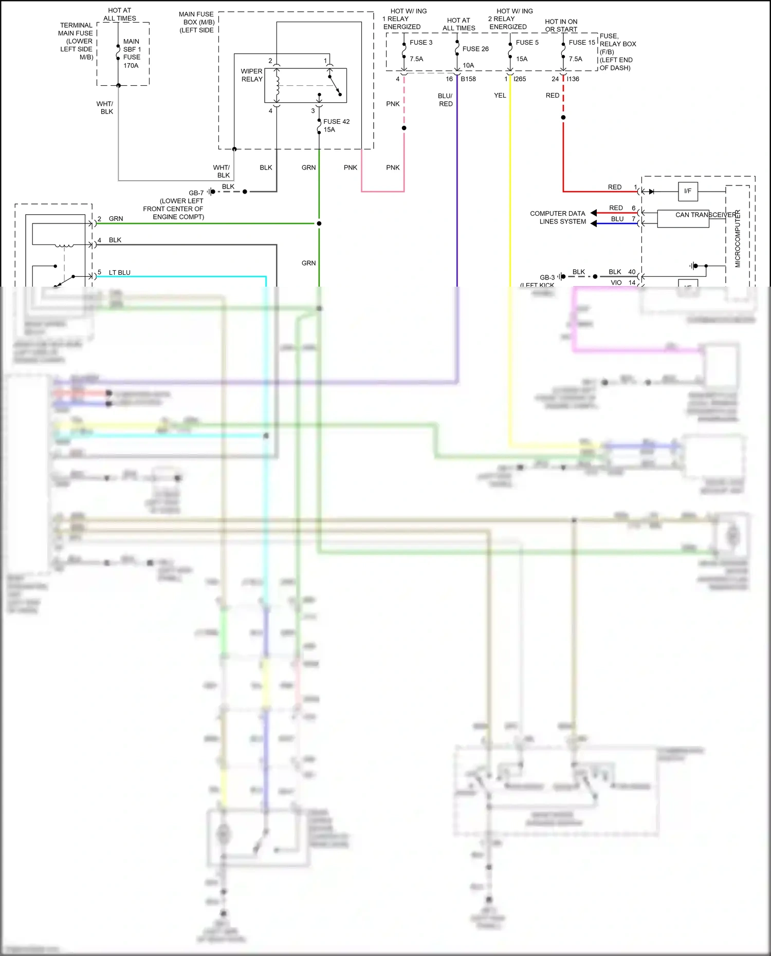 Subaru Ascent I (2017-2022) computer data lines system wiring diagram  (49 of 73)