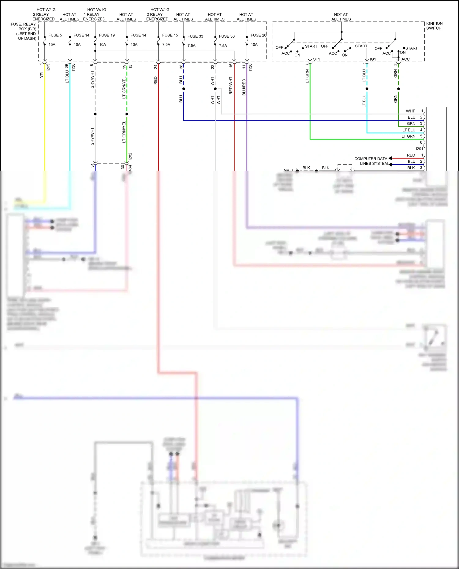 Subaru Ascent I (2017-2022) computer data lines system wiring diagram  (6 of 73)