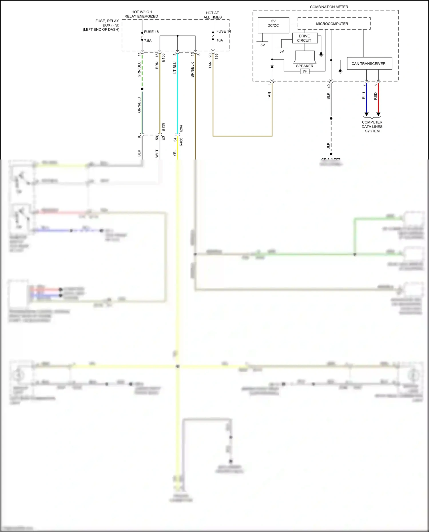 Subaru Ascent I (2017-2022) computer data lines system wiring diagram  (33 of 73)