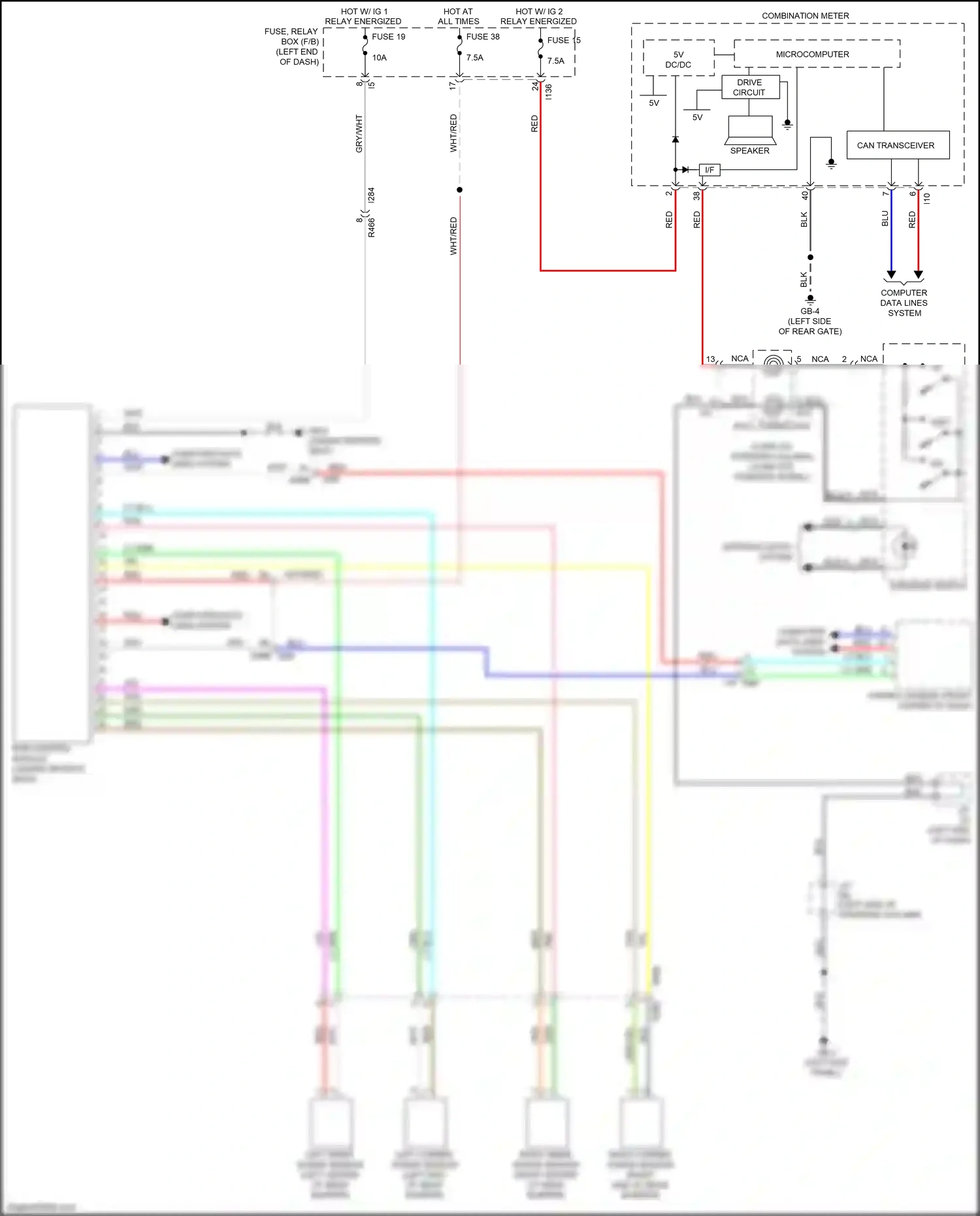 Subaru Ascent I (2017-2022) computer data lines system wiring diagram  (70 of 73)