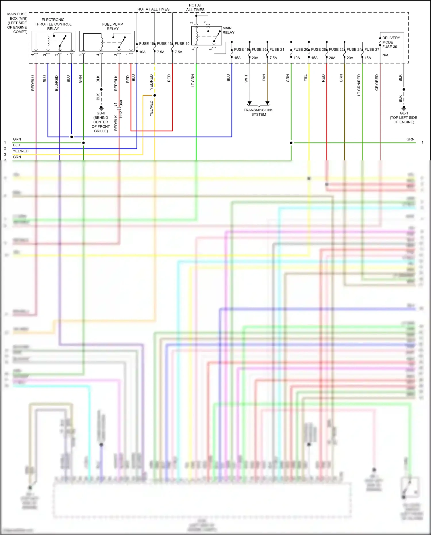 Subaru Ascent I (2017-2022) computer data wiring diagram  (1 of 1)