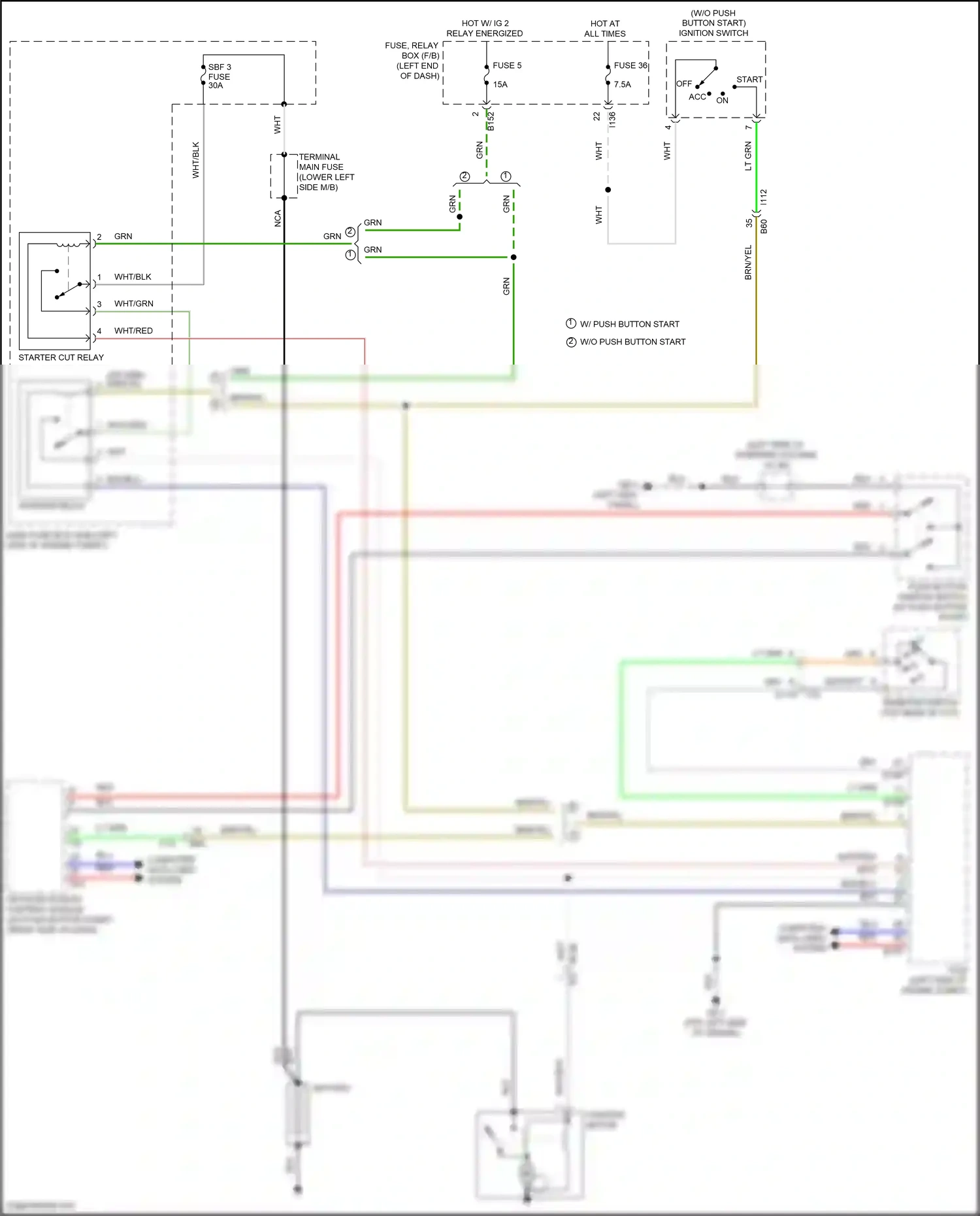 Subaru Ascent I (2017-2022) keyless access control module wiring diagram  (10 of 11)