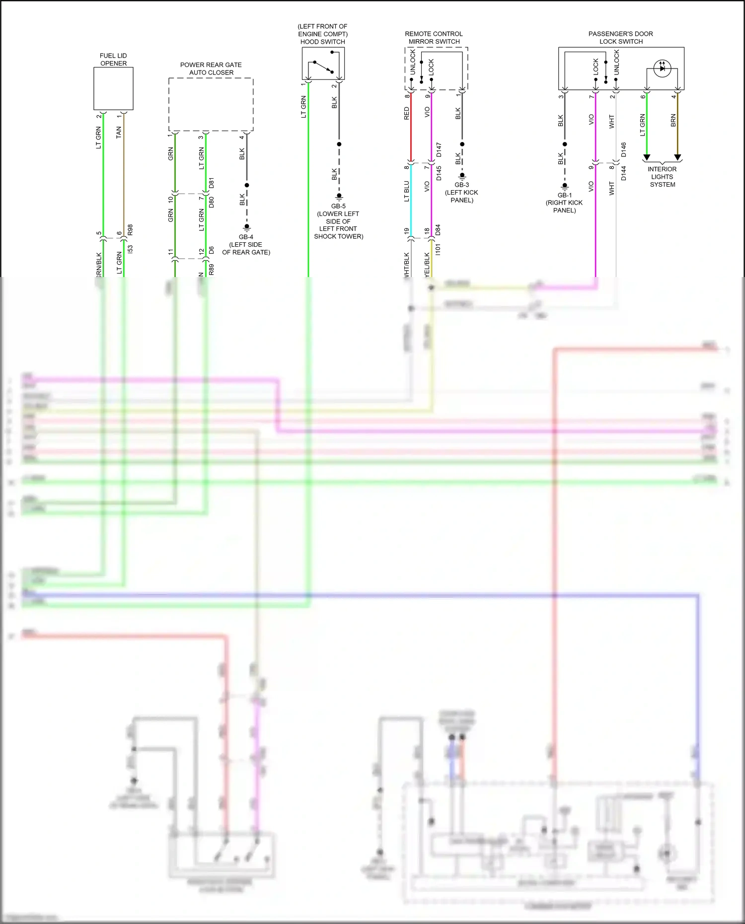 Subaru Ascent I (2017-2022) micro computer wiring diagram  (1 of 9)