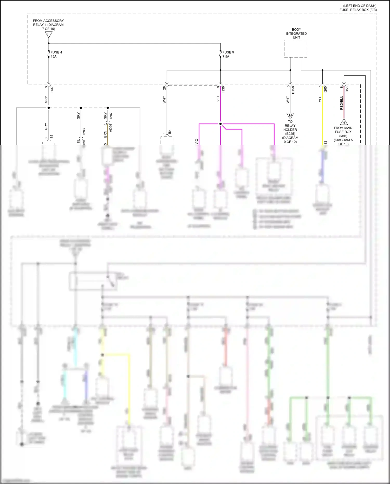 Subaru Ascent I (2017-2022) steering angle sensor wiring diagram  (5 of 5)