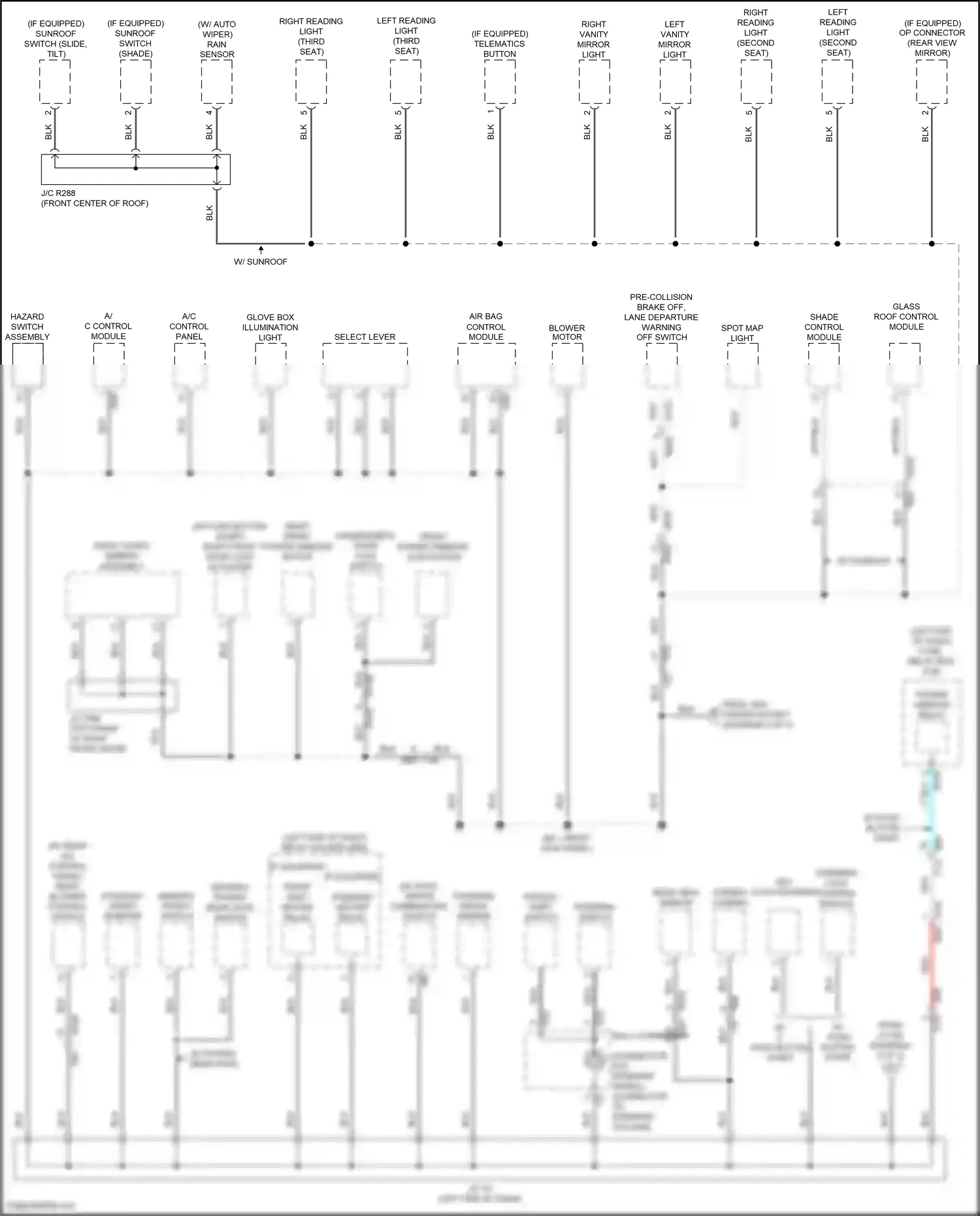 Subaru Ascent I (2017-2022) steering lock control module wiring diagram  (2 of 6)