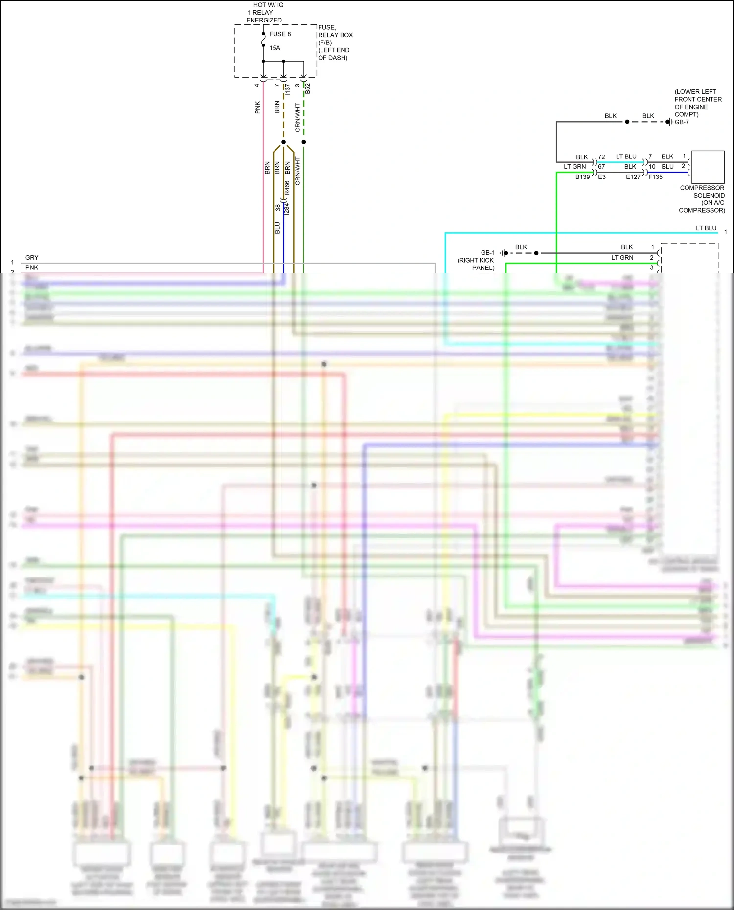 Subaru Ascent I (2017-2022) sunload sensor wiring diagram  (1 of 1)