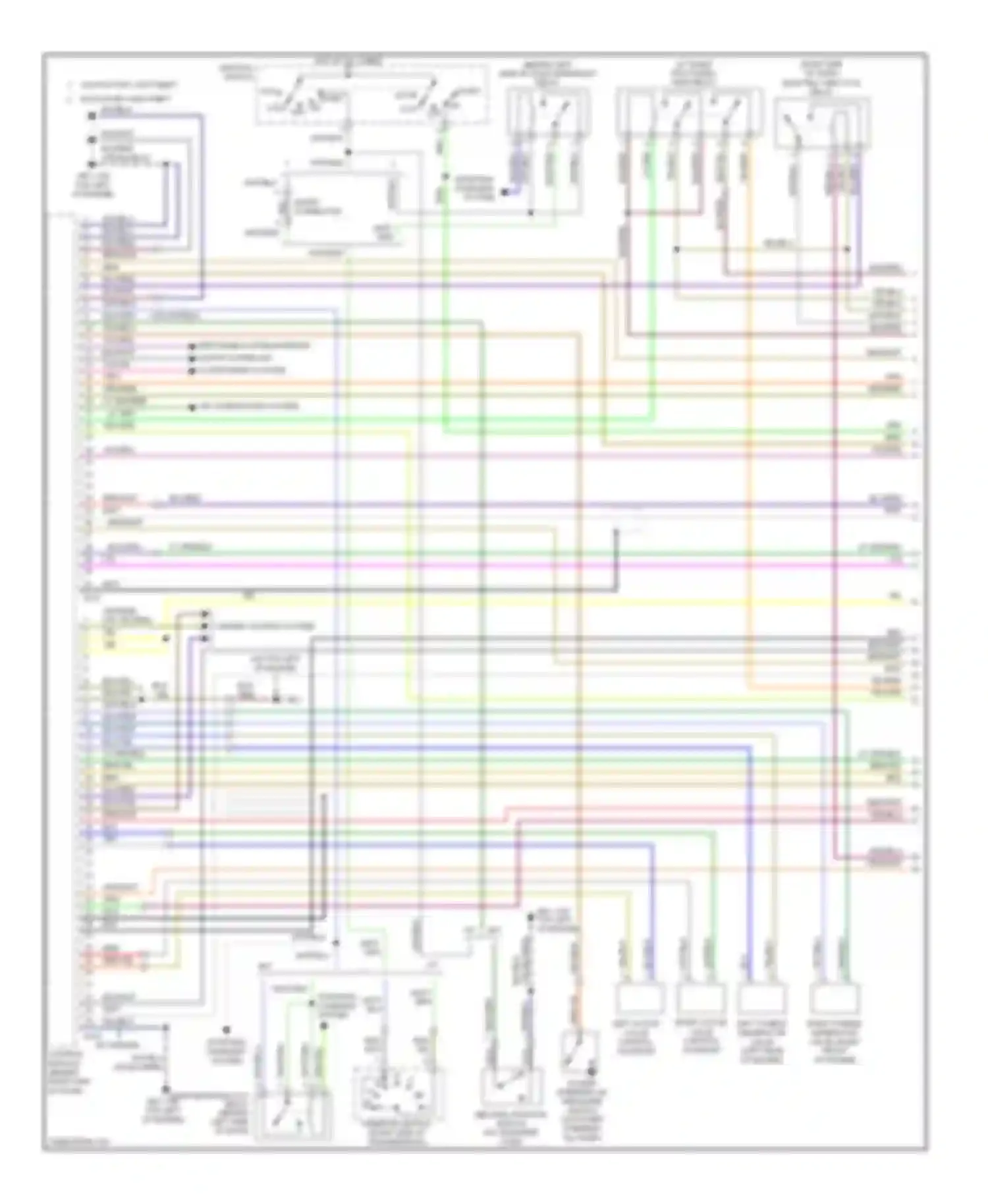 Baja Subaru I (2002-2006): Wiring diagram engine performance 2.5l turbo (1 of 4)
