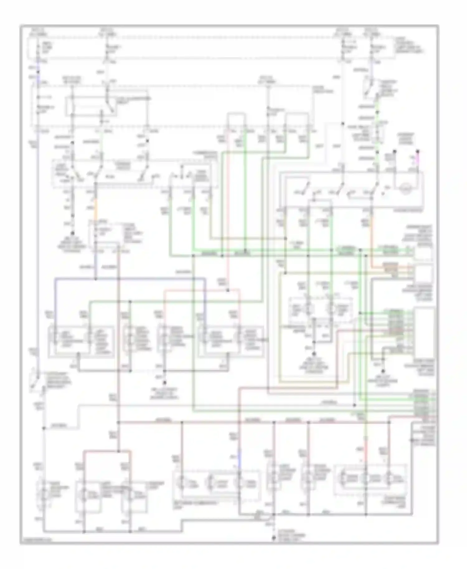 Baja Subaru I (2002-2006): Exterior lamps circuit