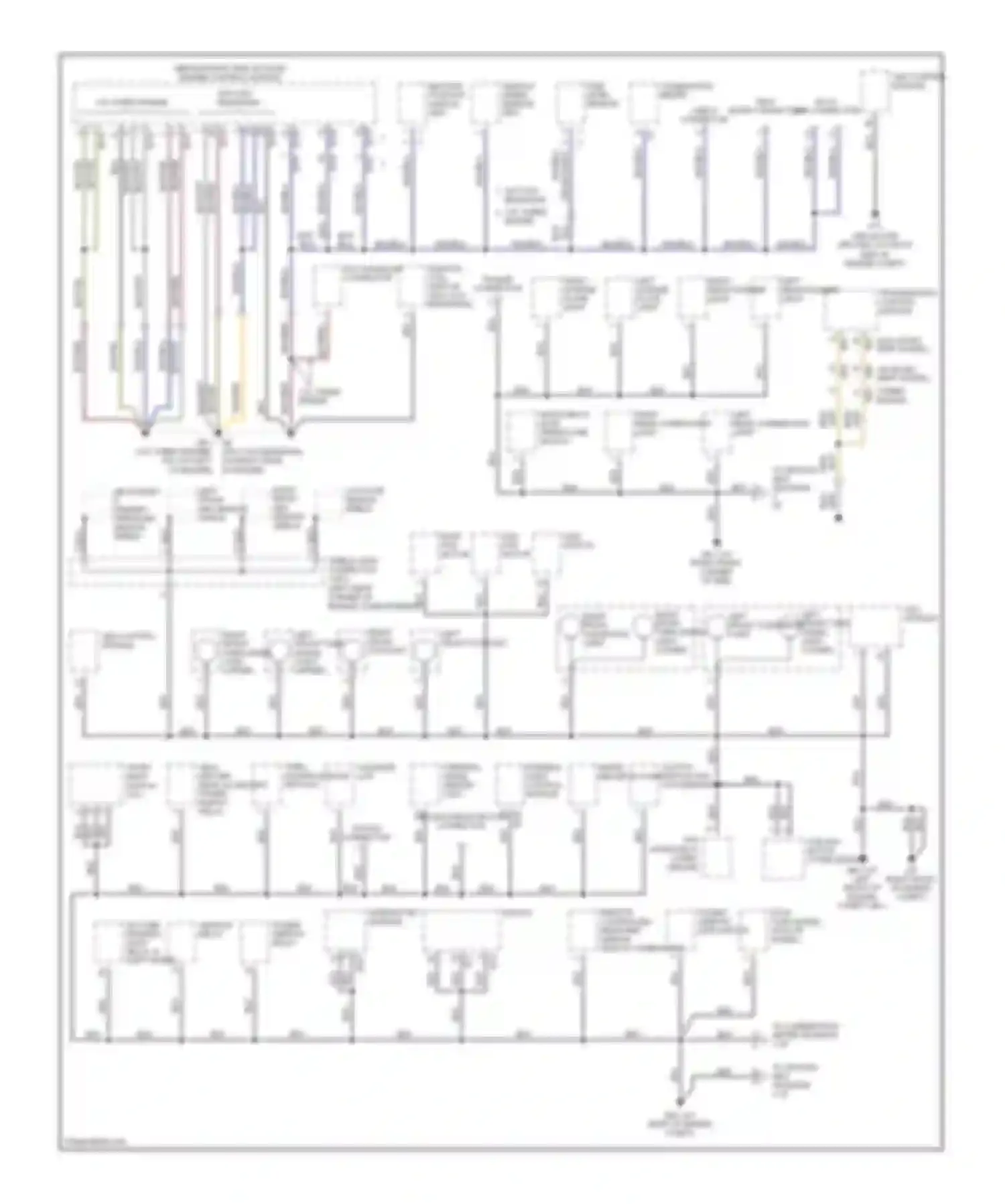 Baja Subaru I (2002-2006): Ground distribution circuit (1 of 2)