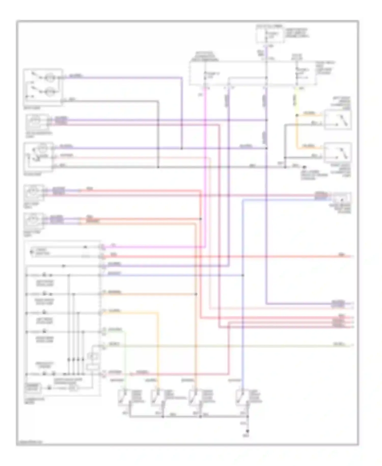 Baja Subaru I (2002-2006): Courtesy lamps circuit (1 of 2)