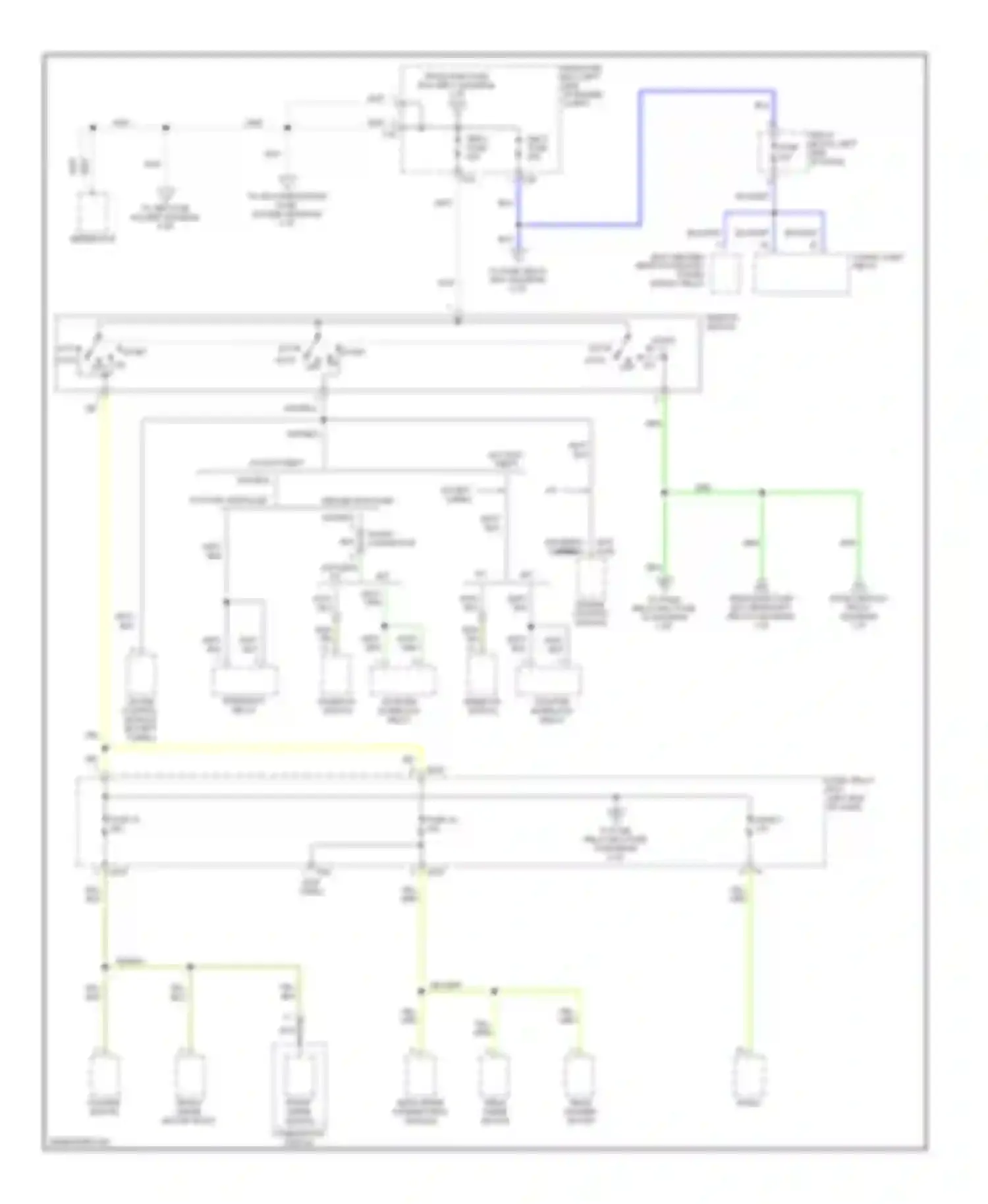 Baja Subaru I (2002-2006): Power distribution circuit (2 of 4)
