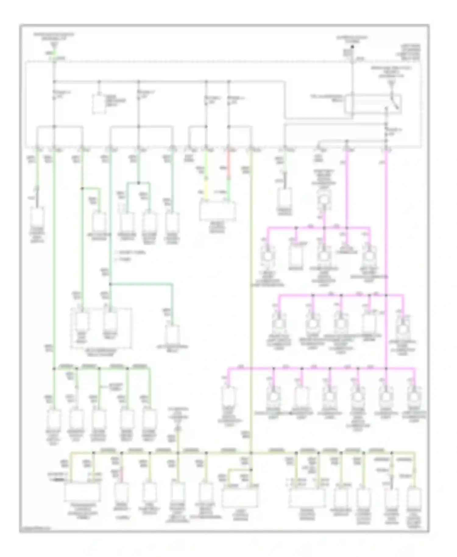 Baja Subaru I (2002-2006): Power distribution circuit (3 of 4)