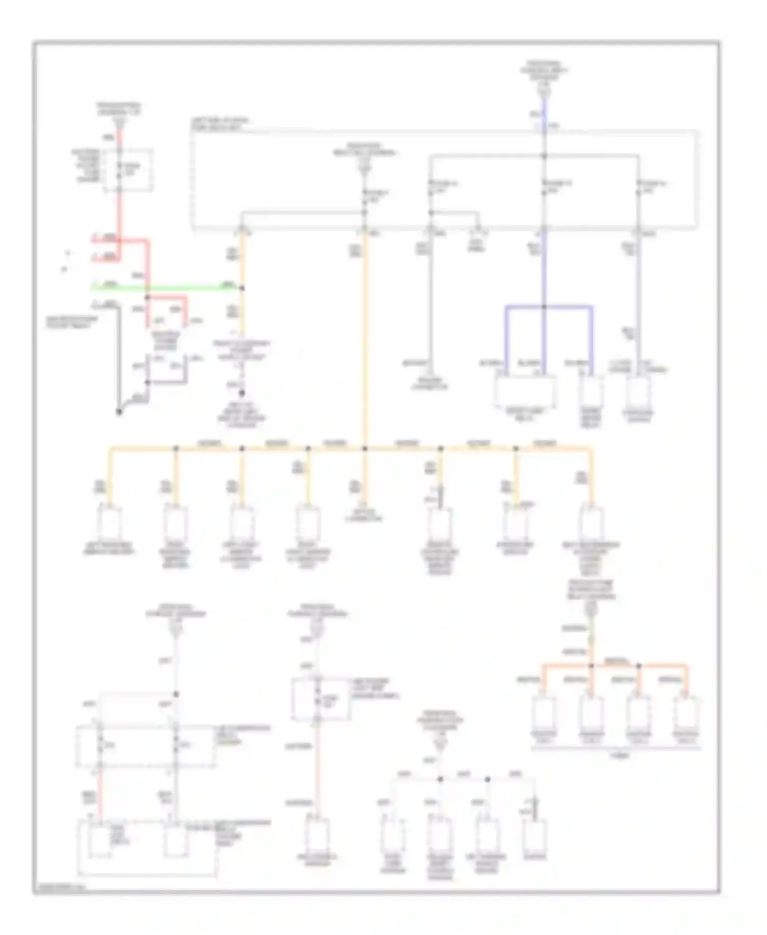 Baja Subaru I (2002-2006): Power distribution circuit (4 of 4)