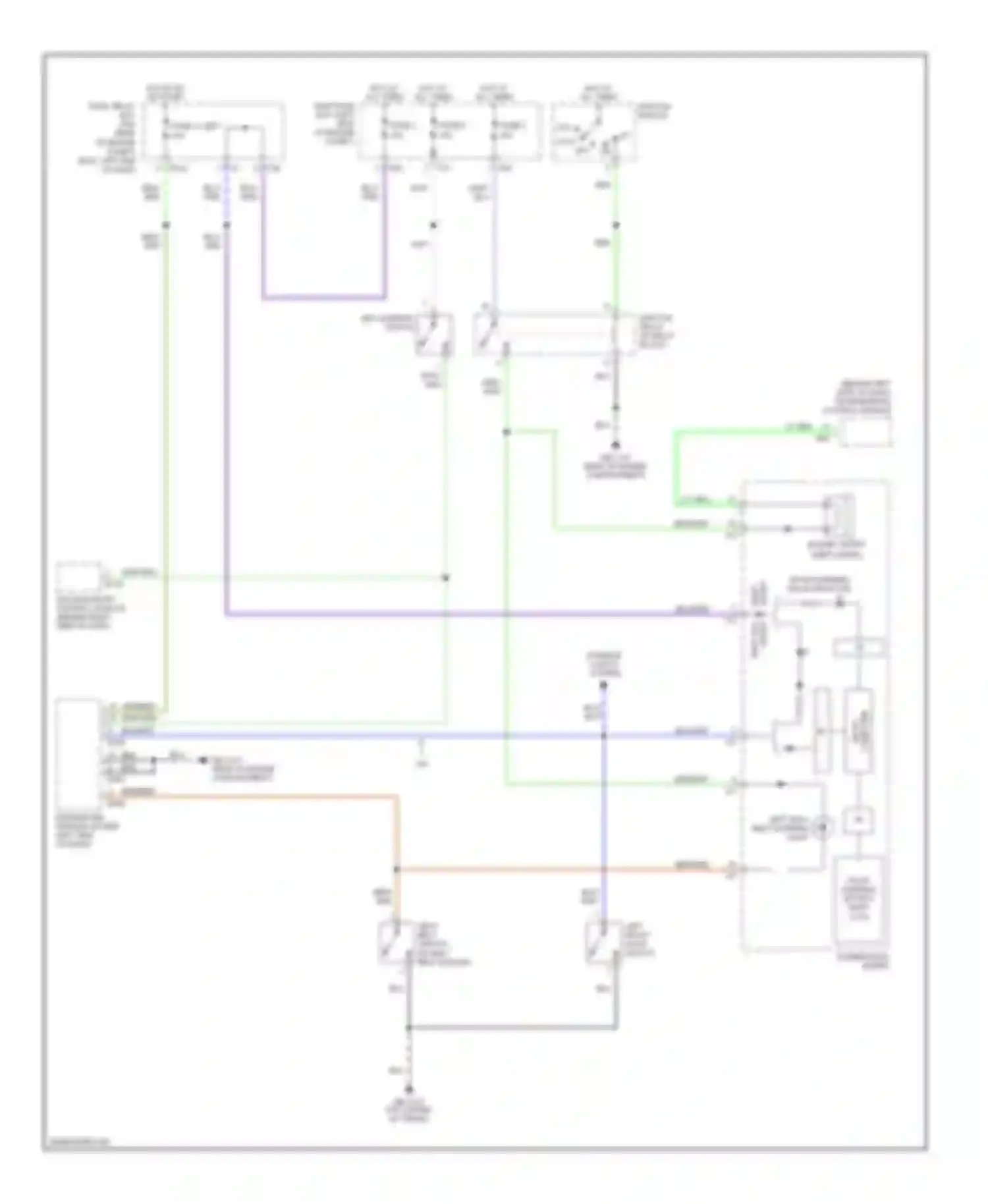 Baja Subaru I (2002-2006): Warning systems circuit