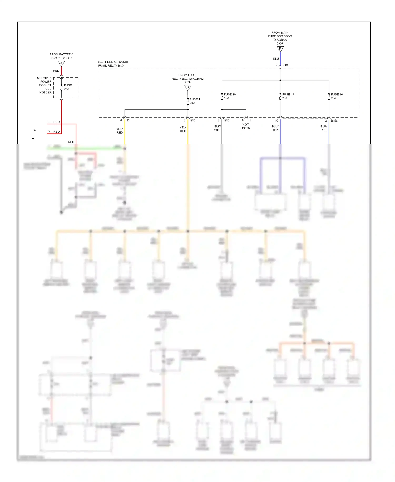 Subaru Baja I (2002-2006) engine compt) wiring diagram  (1 of 1)