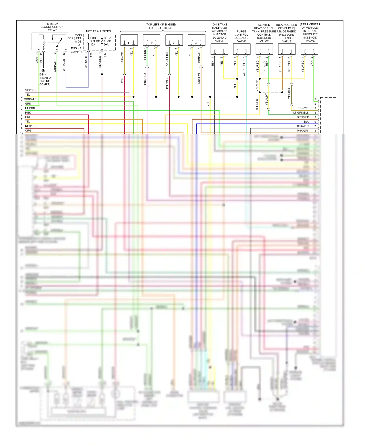 Subaru Baja I (2002-2006) mal- function indicator lamp wiring diagram  (1 of 1)