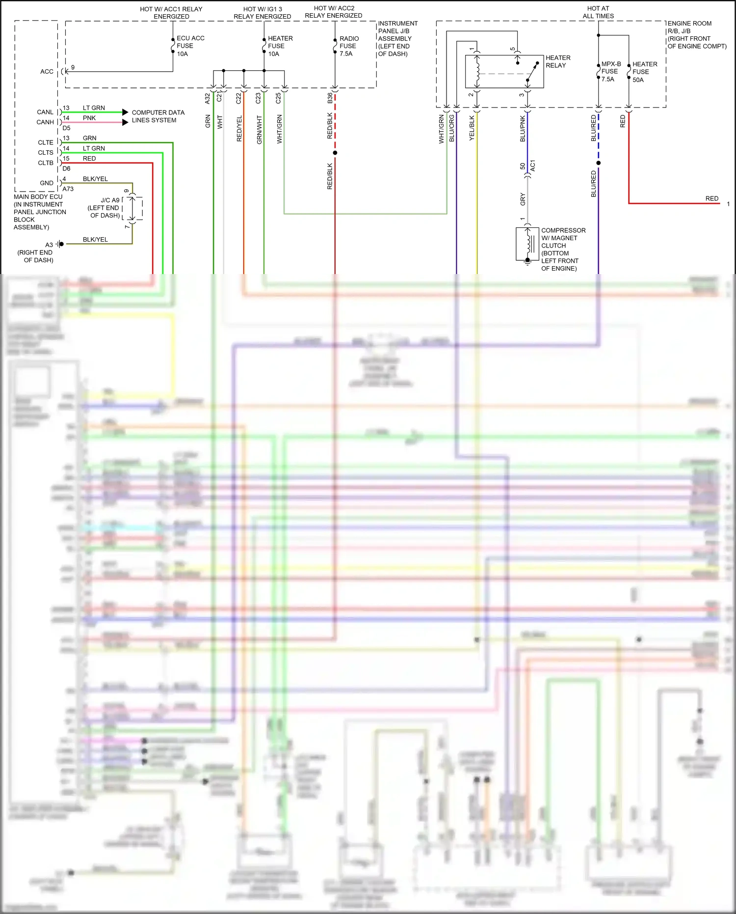 Subaru BRZ ZC facelift (2016-2020) computer data lines system wiring diagram  (21 of 50)
