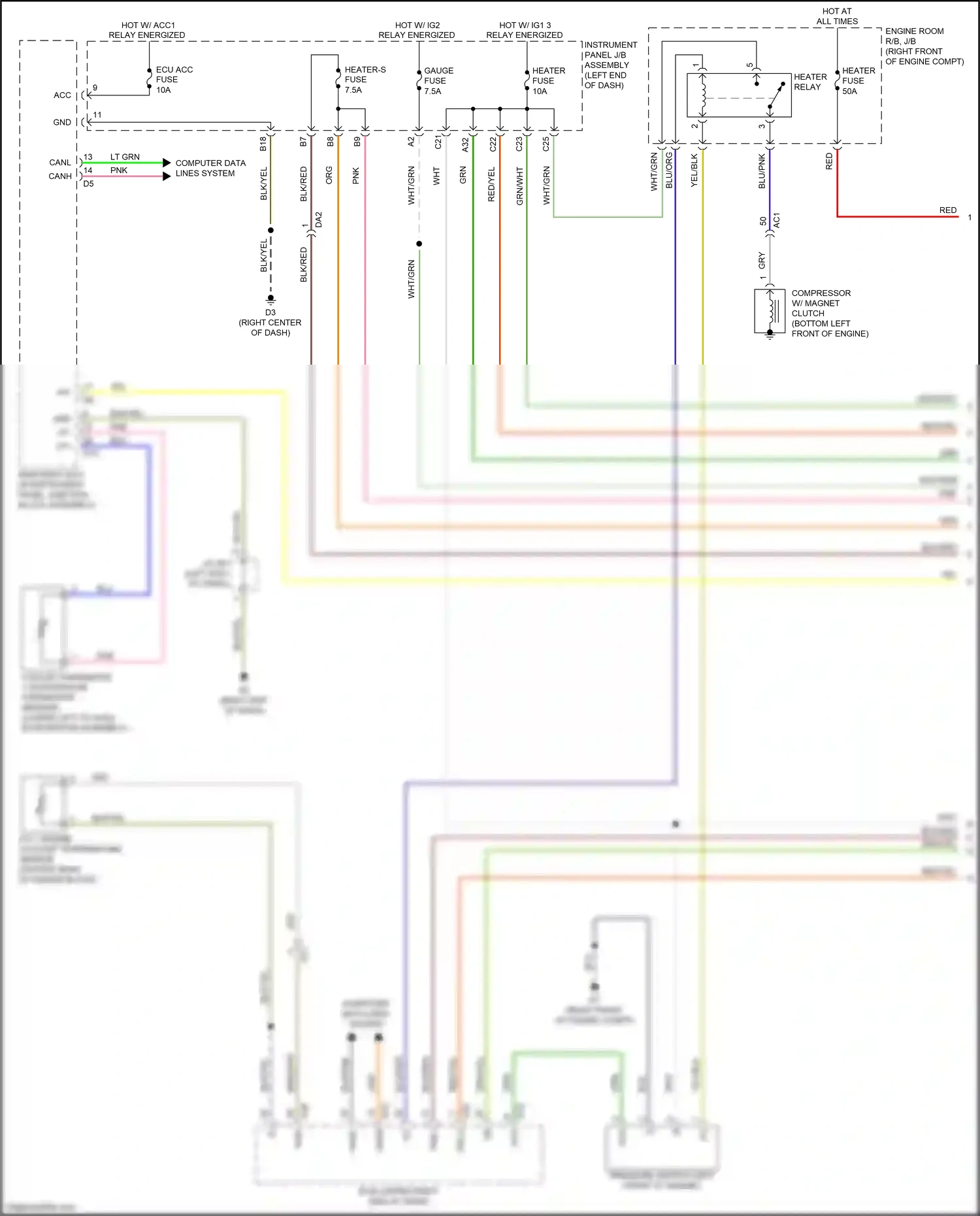 Subaru BRZ ZC facelift (2016-2020) computer data lines system wiring diagram  (34 of 50)