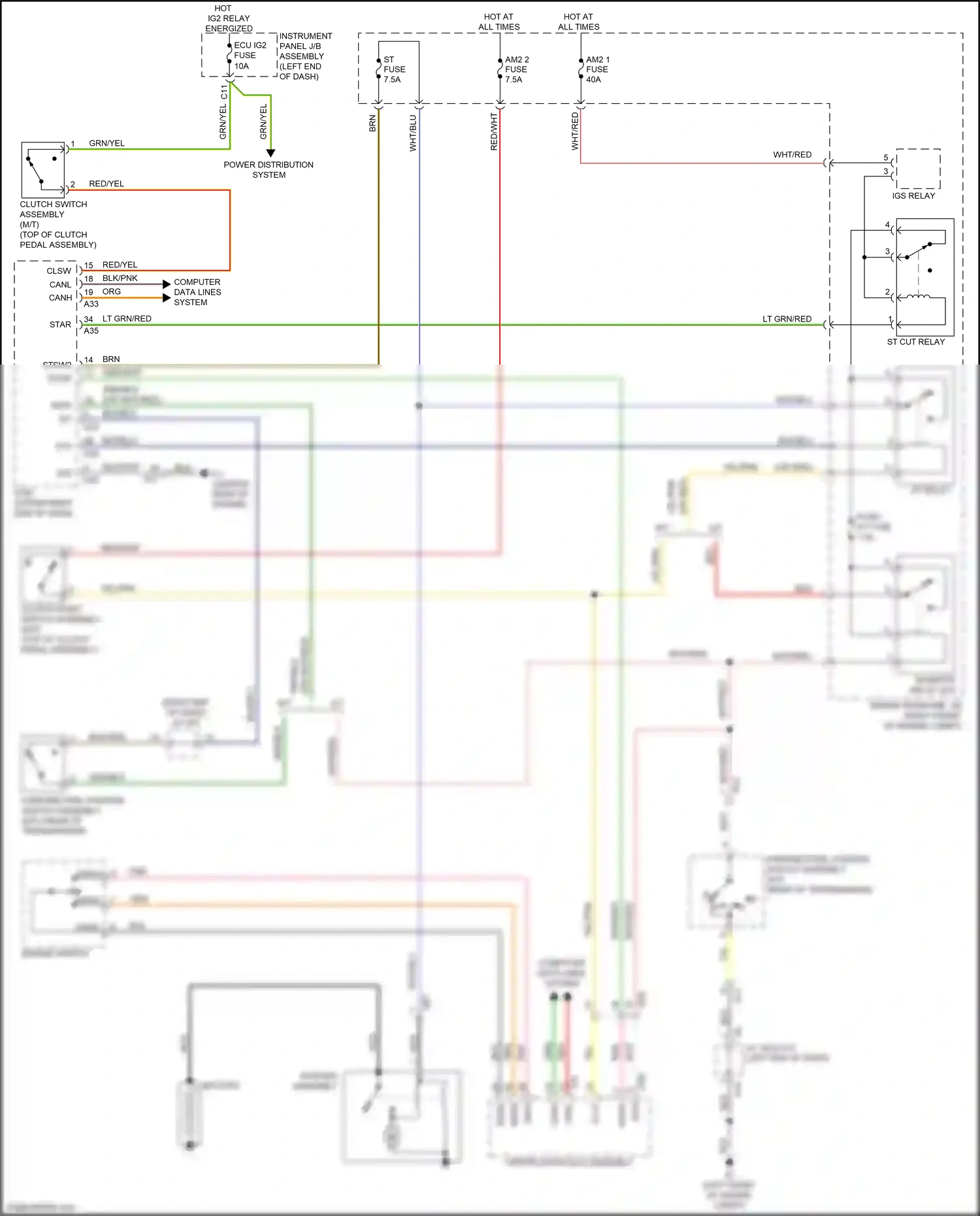 Subaru BRZ ZC facelift (2016-2020) computer data lines system wiring diagram  (7 of 50)