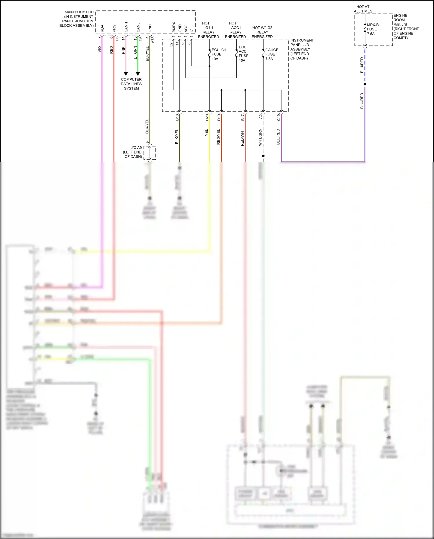 Subaru BRZ ZC facelift (2016-2020) computer data lines system wiring diagram  (29 of 50)