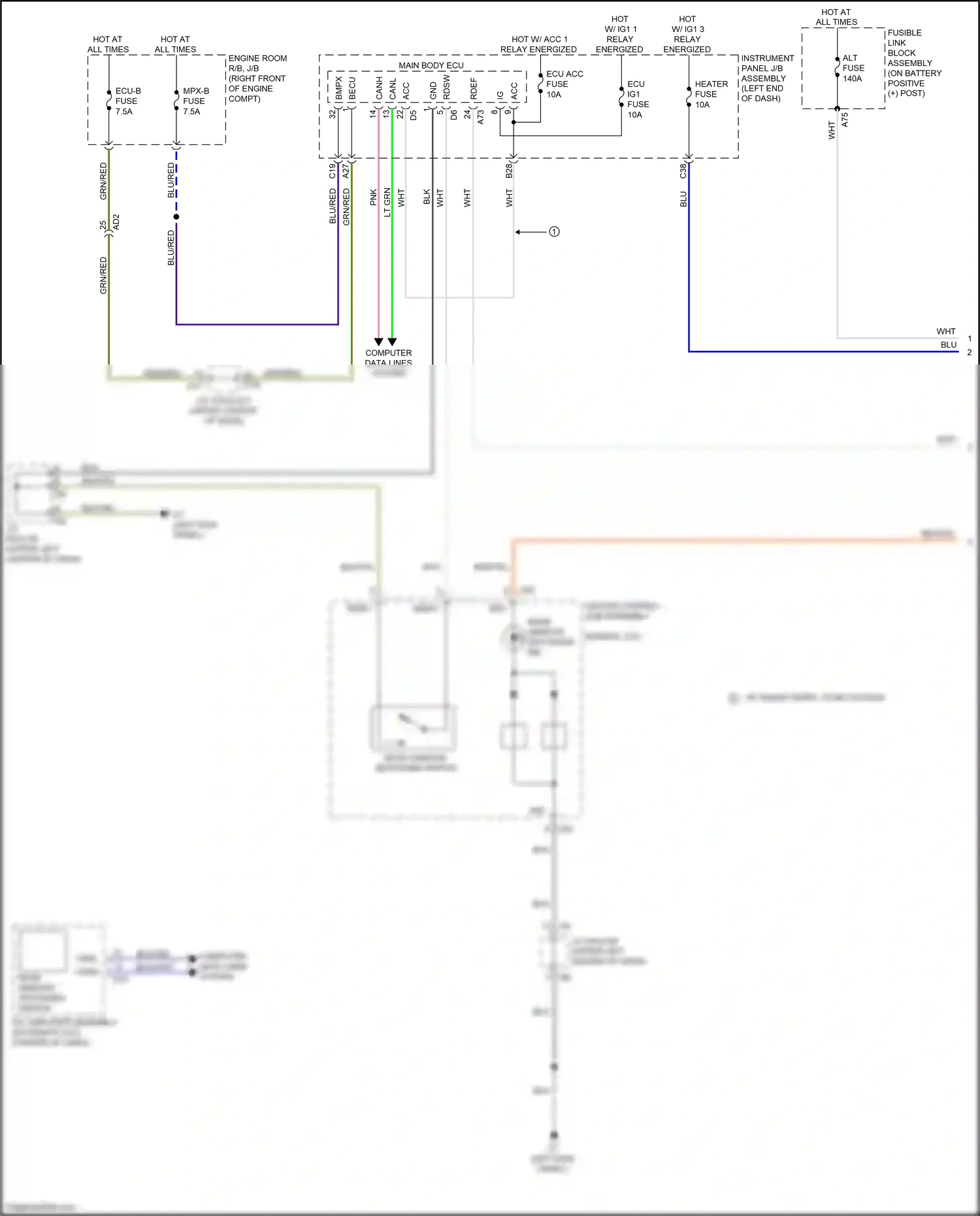 Subaru BRZ ZC facelift (2016-2020) computer data lines system wiring diagram  (43 of 50)
