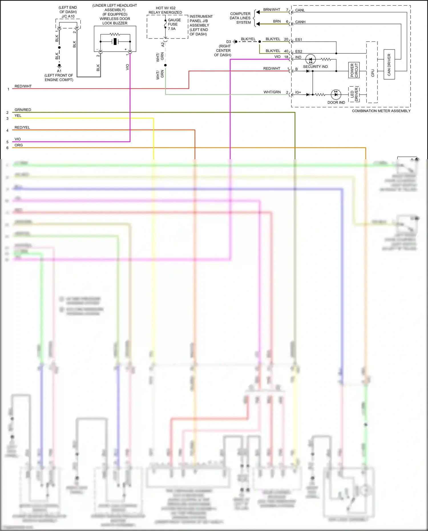 Subaru BRZ ZC facelift (2016-2020) computer data lines system wiring diagram  (14 of 50)