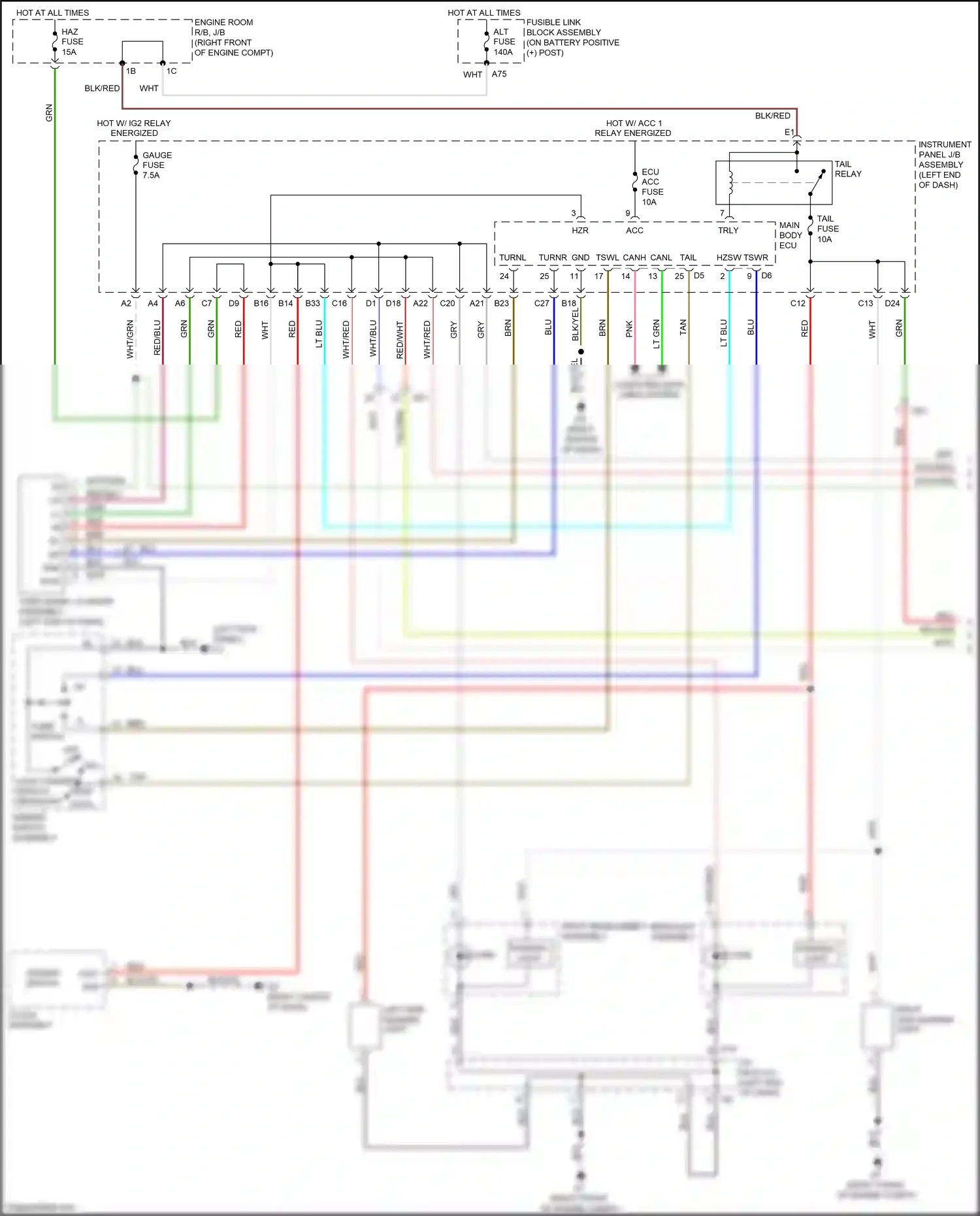 Subaru BRZ ZC facelift (2016-2020) computer data lines system wiring diagram  (44 of 50)