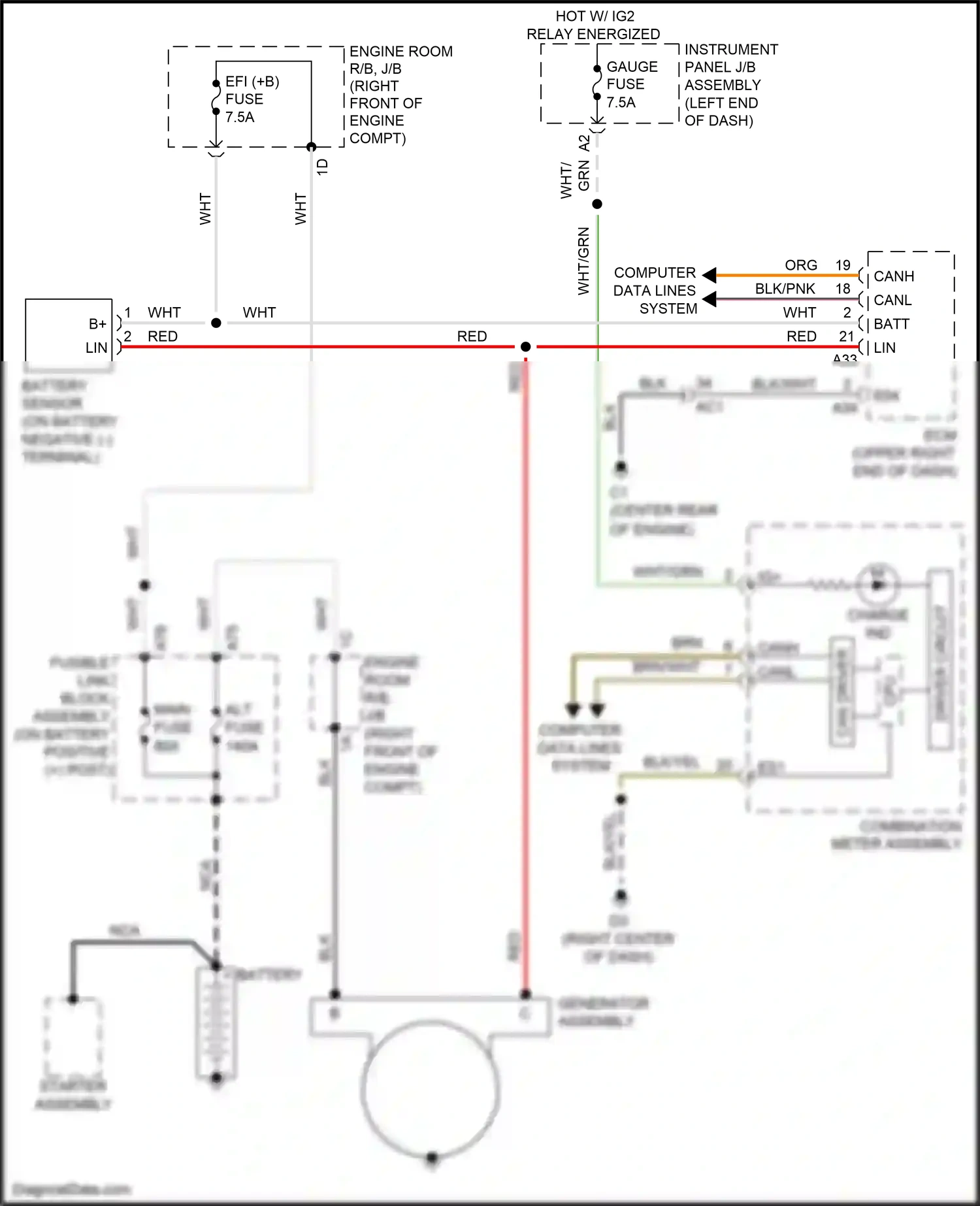 Subaru BRZ ZC facelift (2016-2020) computer data lines system wiring diagram  (1 of 50)