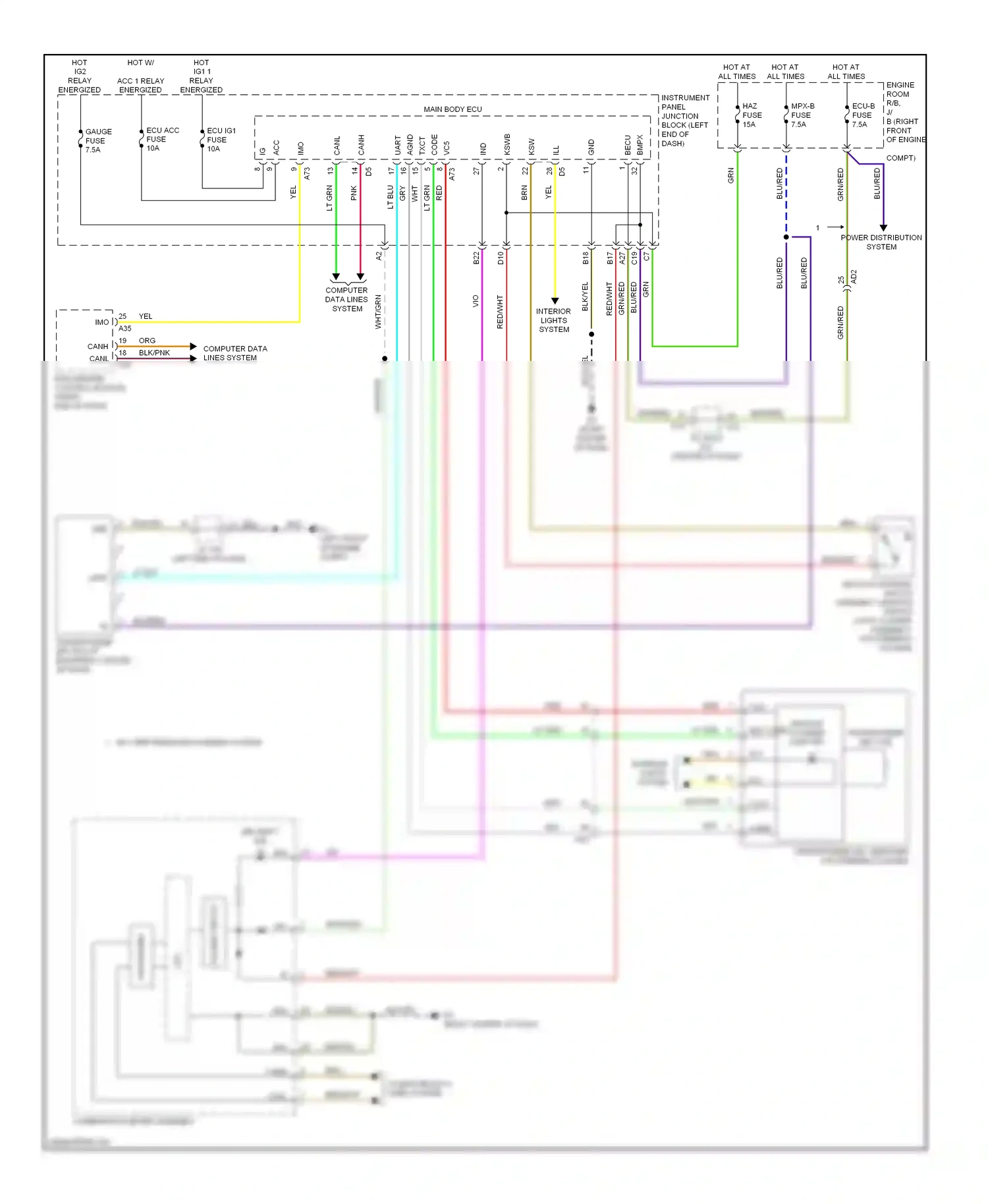Subaru BRZ ZC (2012-2016) computer data lines system wiring diagram  (18 of 47)
