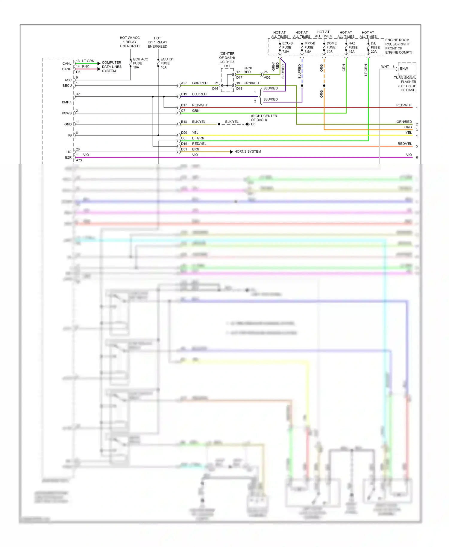 Subaru BRZ ZC (2012-2016) computer data lines system wiring diagram  (32 of 47)