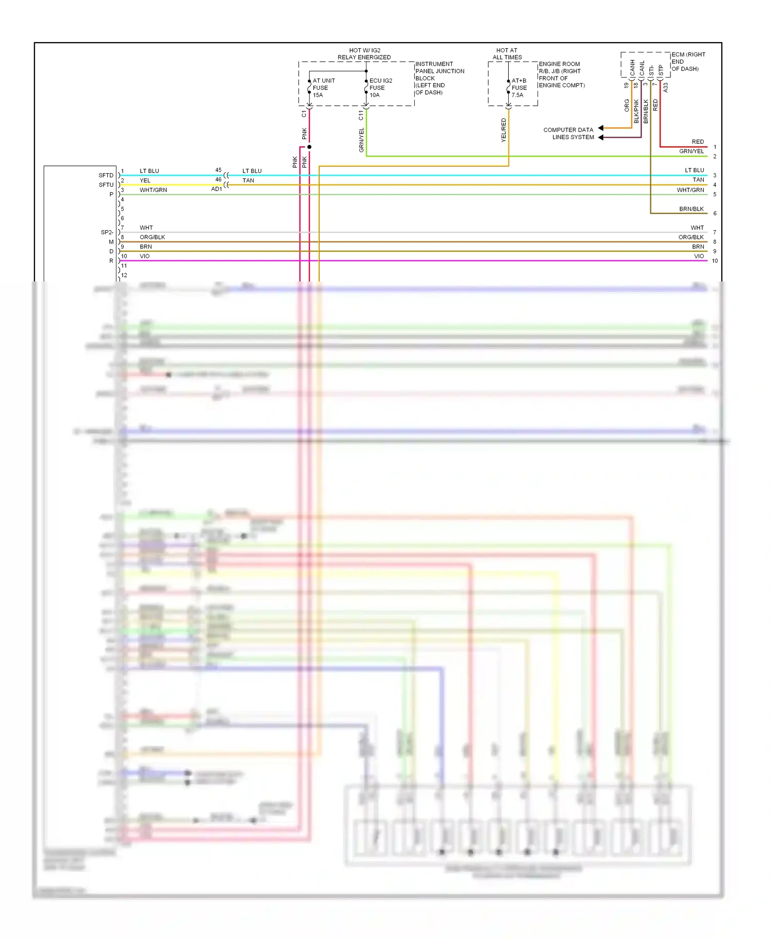 Subaru BRZ ZC (2012-2016) computer data lines system wiring diagram  (44 of 47)