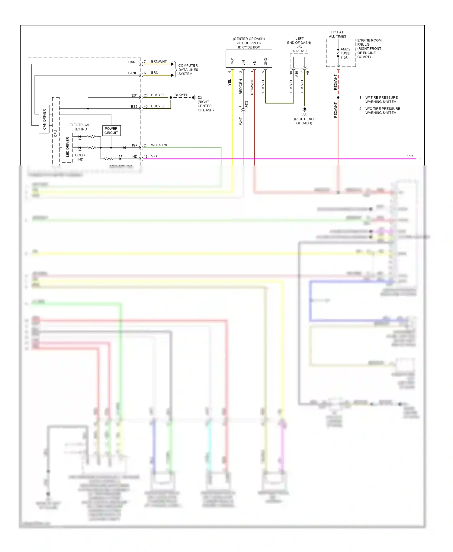 Subaru BRZ ZC (2012-2016) data wiring diagram  (1 of 2)