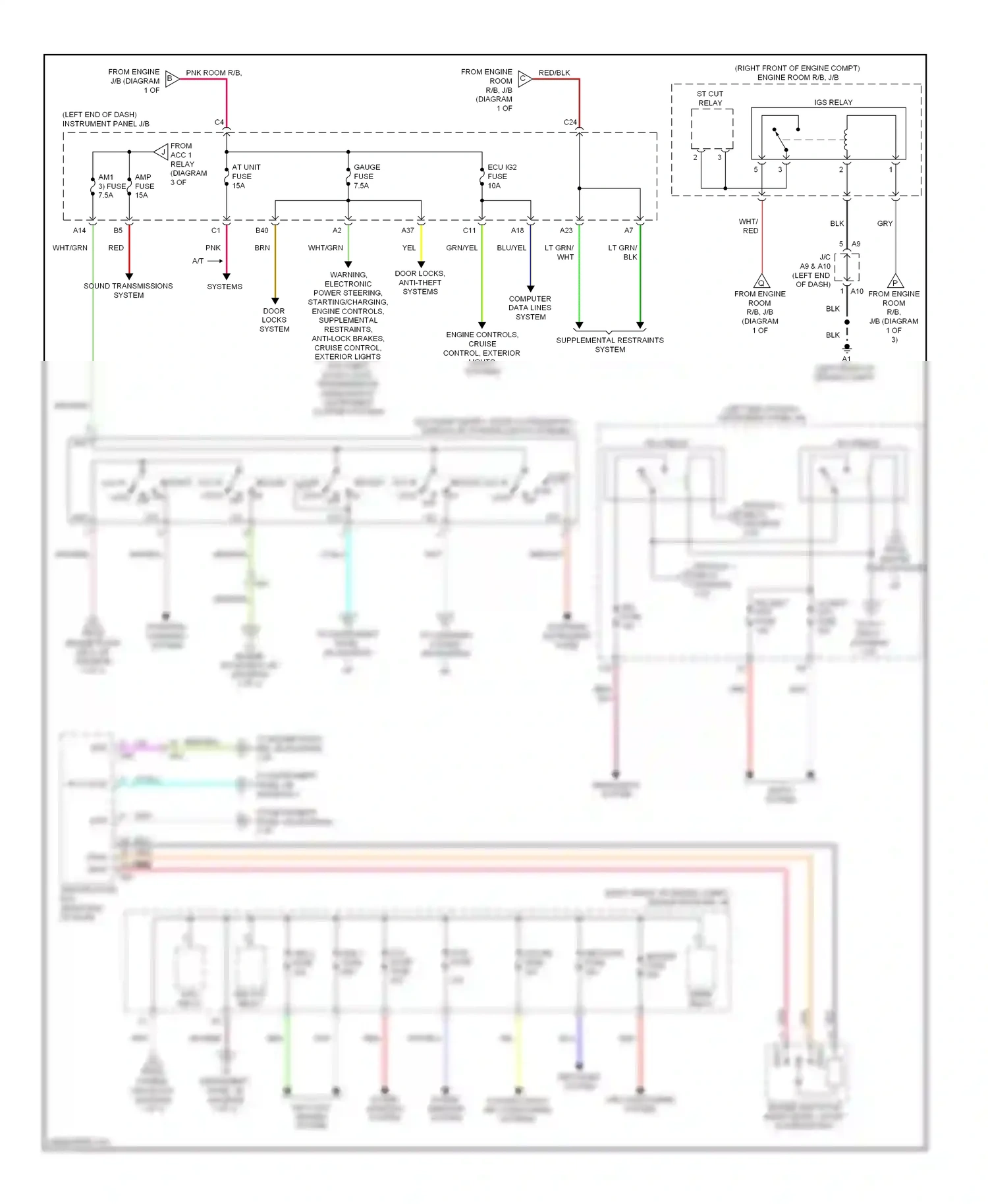 Subaru BRZ ZC (2012-2016) engine switch (w/ smart entry, start system entry) wiring diagram  (1 of 1)