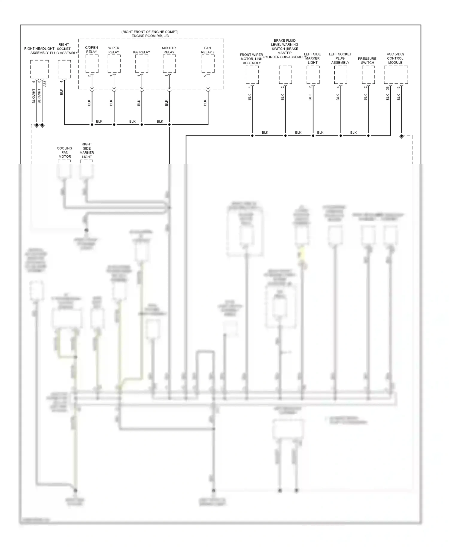 Subaru BRZ ZC (2012-2016) left socket plug assembly wiring diagram  (1 of 1)