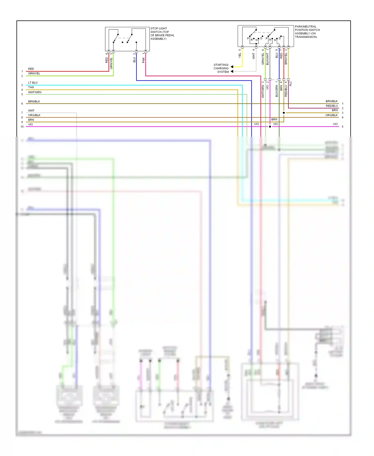 Subaru BRZ ZC (2012-2016) pattern select switch assembly wiring diagram  (2 of 2)