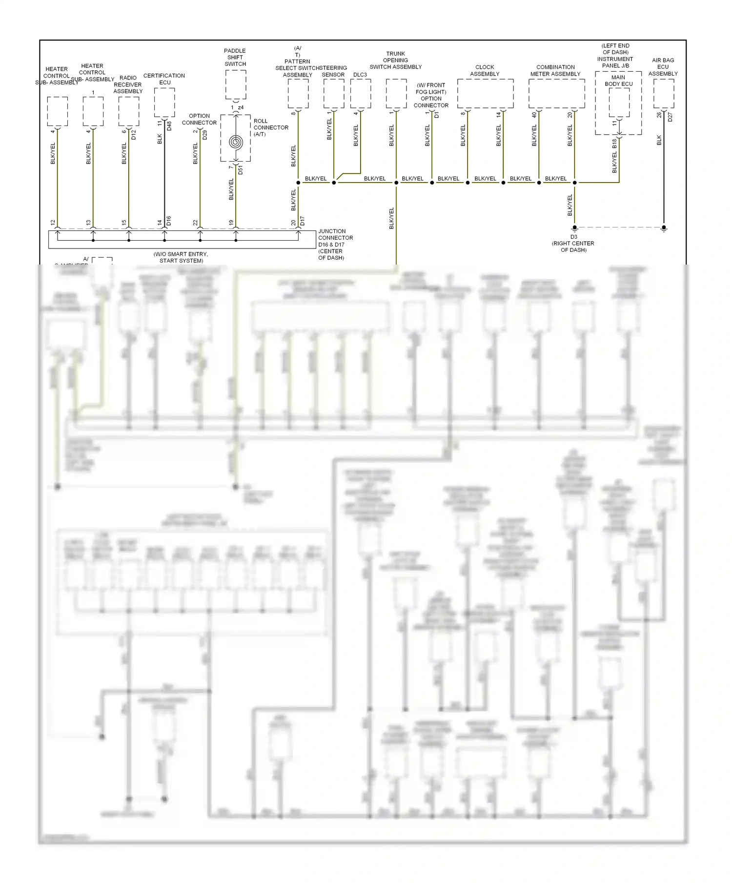 Subaru BRZ ZC (2012-2016) steering sensor wiring diagram  (1 of 1)