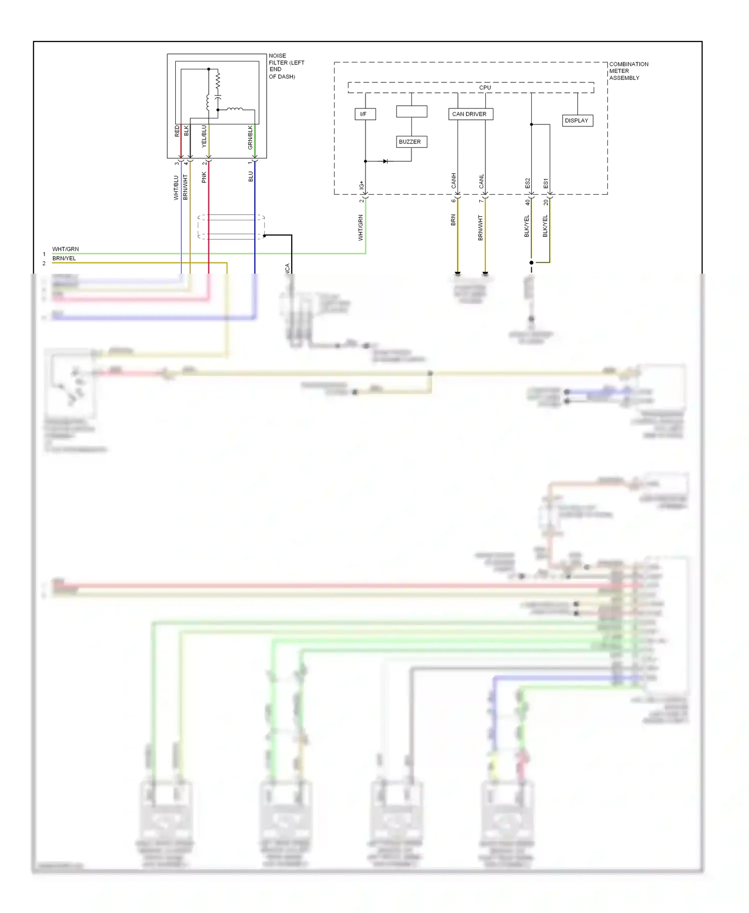 Subaru BRZ ZC (2012-2016) vsc (vdc) control module wiring diagram  (1 of 2)