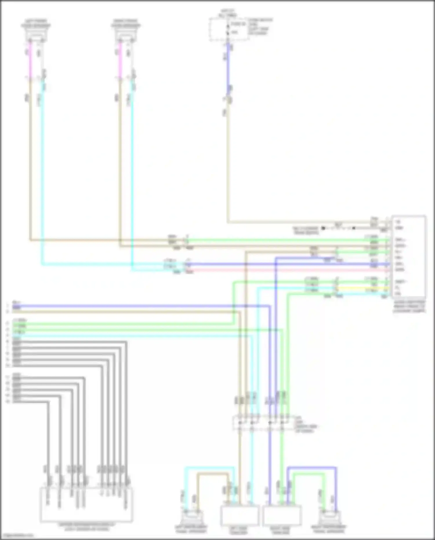BRZ Subaru ZD8 (2020-2024): Navigation circuit, w/ audio amplifier w/o telematics (3 of 3)