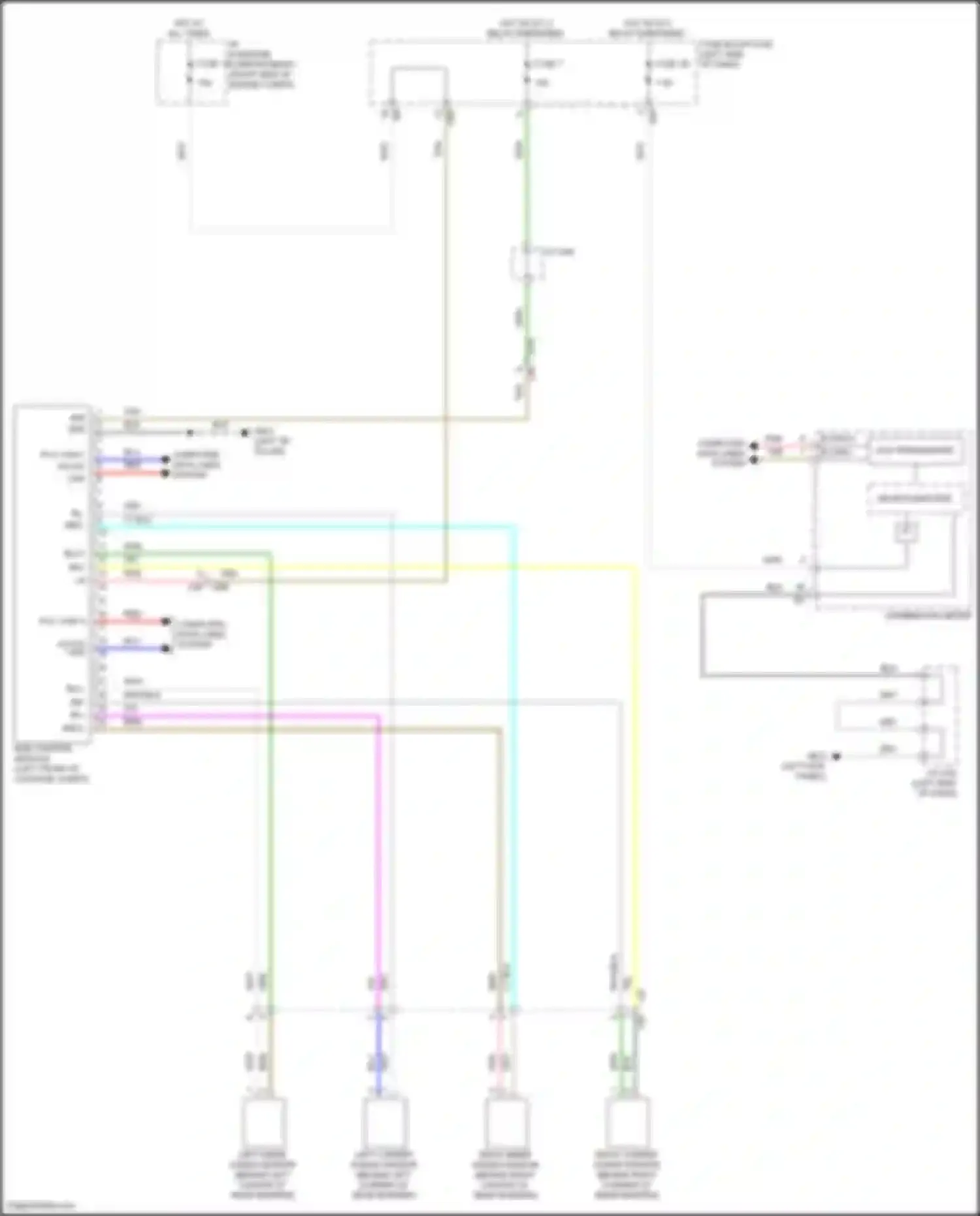 BRZ Subaru ZD8 (2020-2024): Reverse automatic braking system circuit