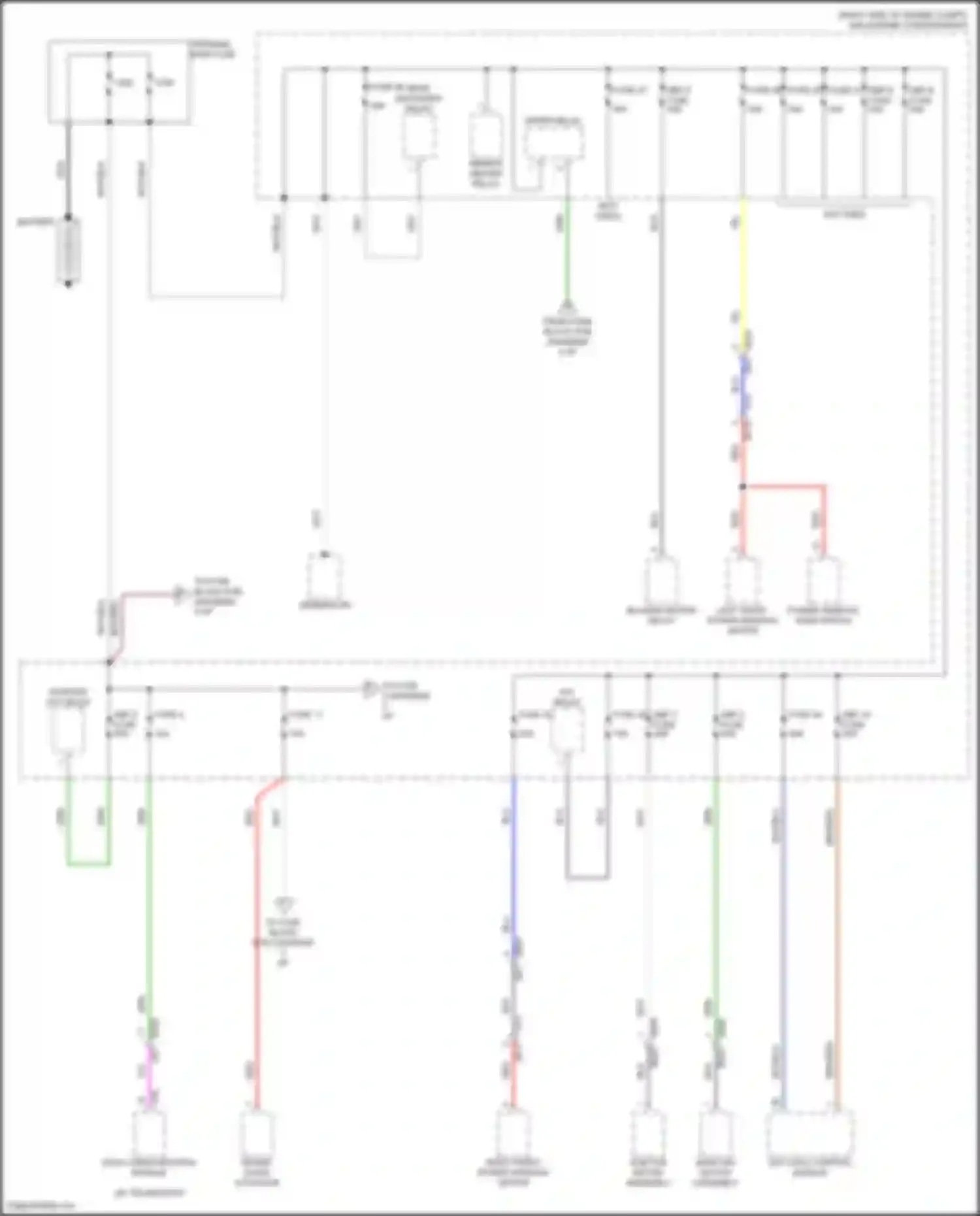 BRZ Subaru ZD8 (2020-2024): Power distribution circuit (1 of 7)