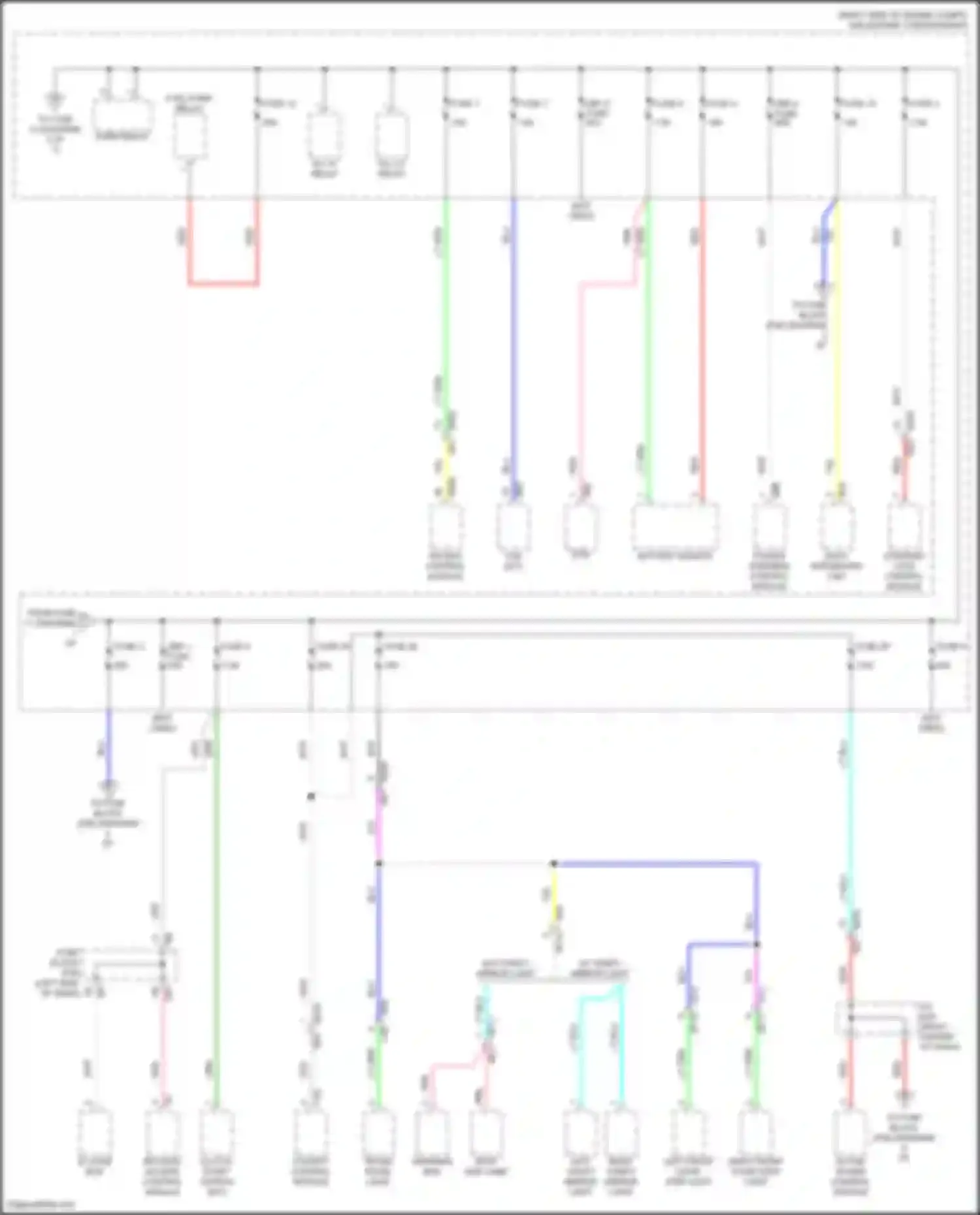 BRZ Subaru ZD8 (2020-2024): Power distribution circuit (2 of 7)
