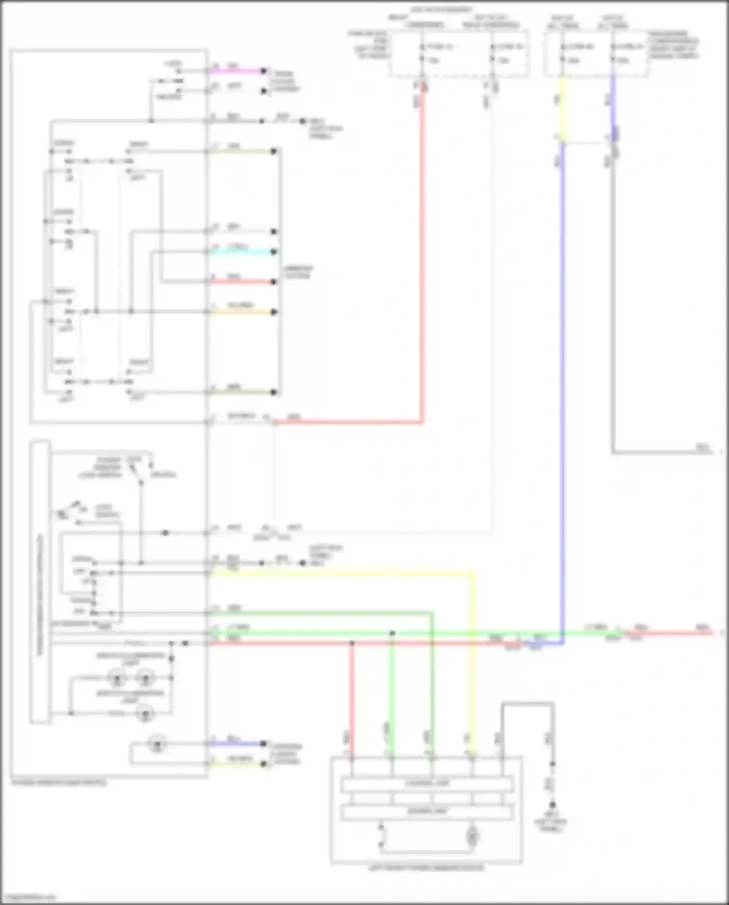 BRZ Subaru ZD8 (2020-2024): Power windows circuit (1 of 2)