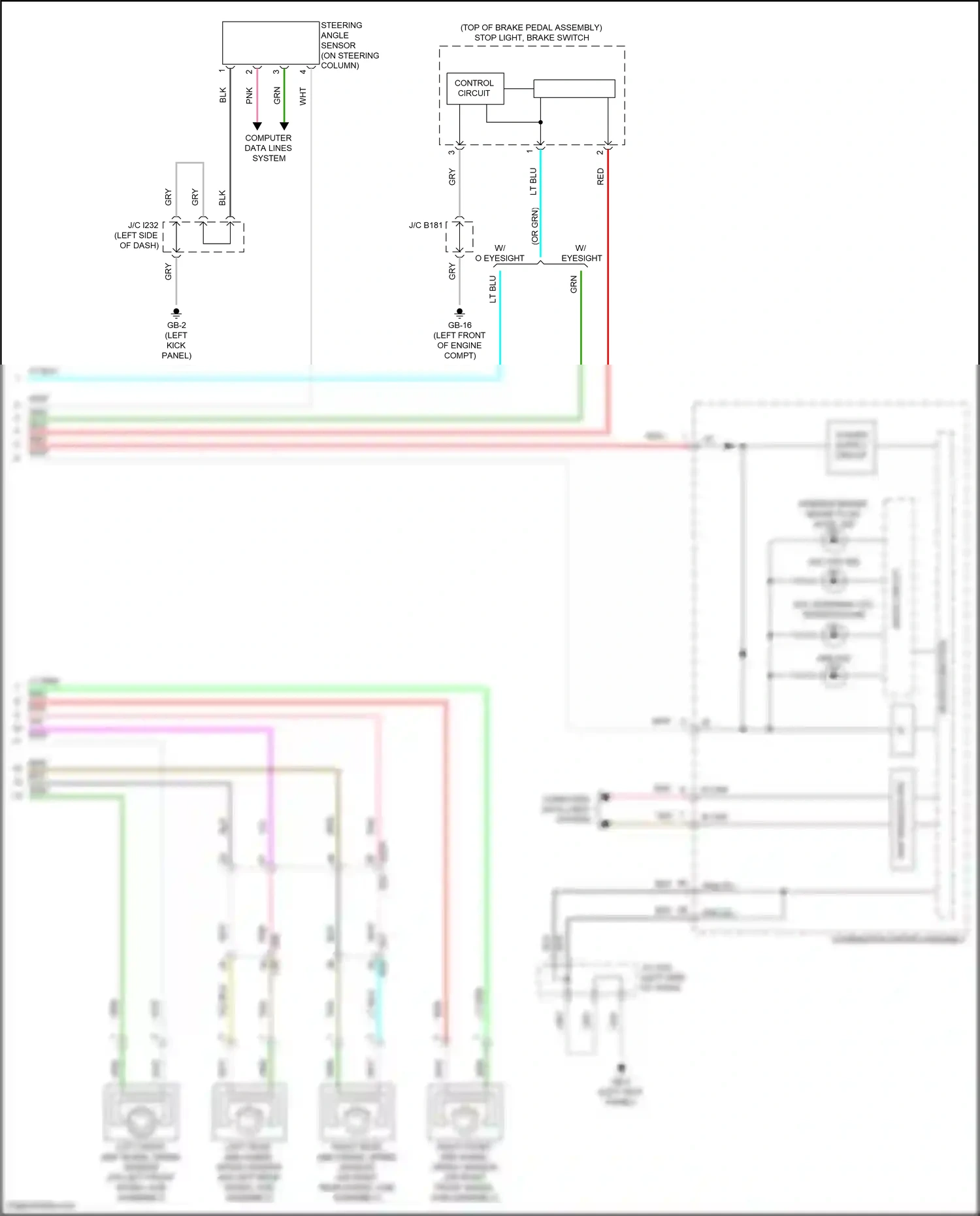 Subaru BRZ ZD8 (2020-2024) computer data lines system wiring diagram  (12 of 53)