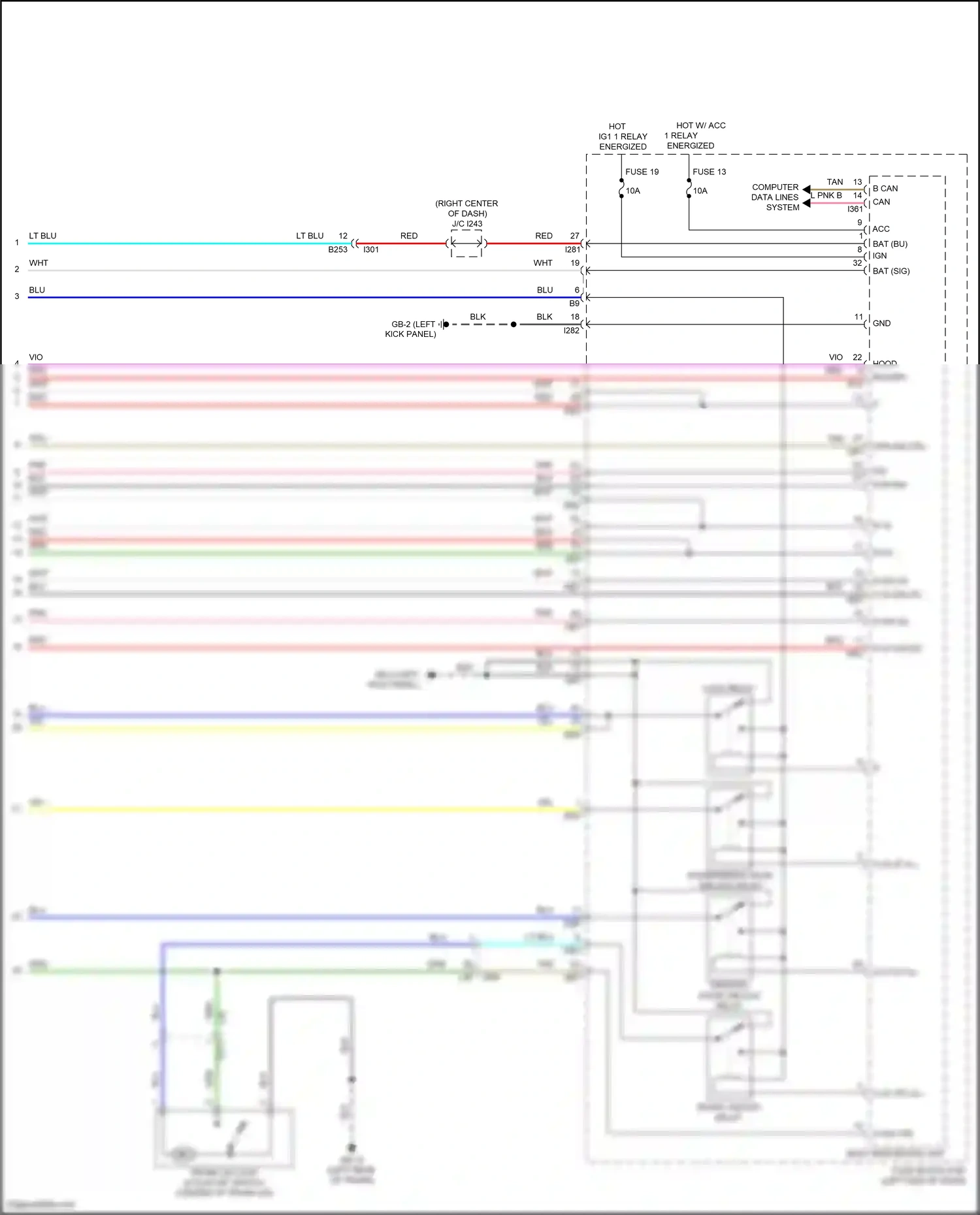Subaru BRZ ZD8 (2020-2024) computer data lines system wiring diagram  (39 of 53)