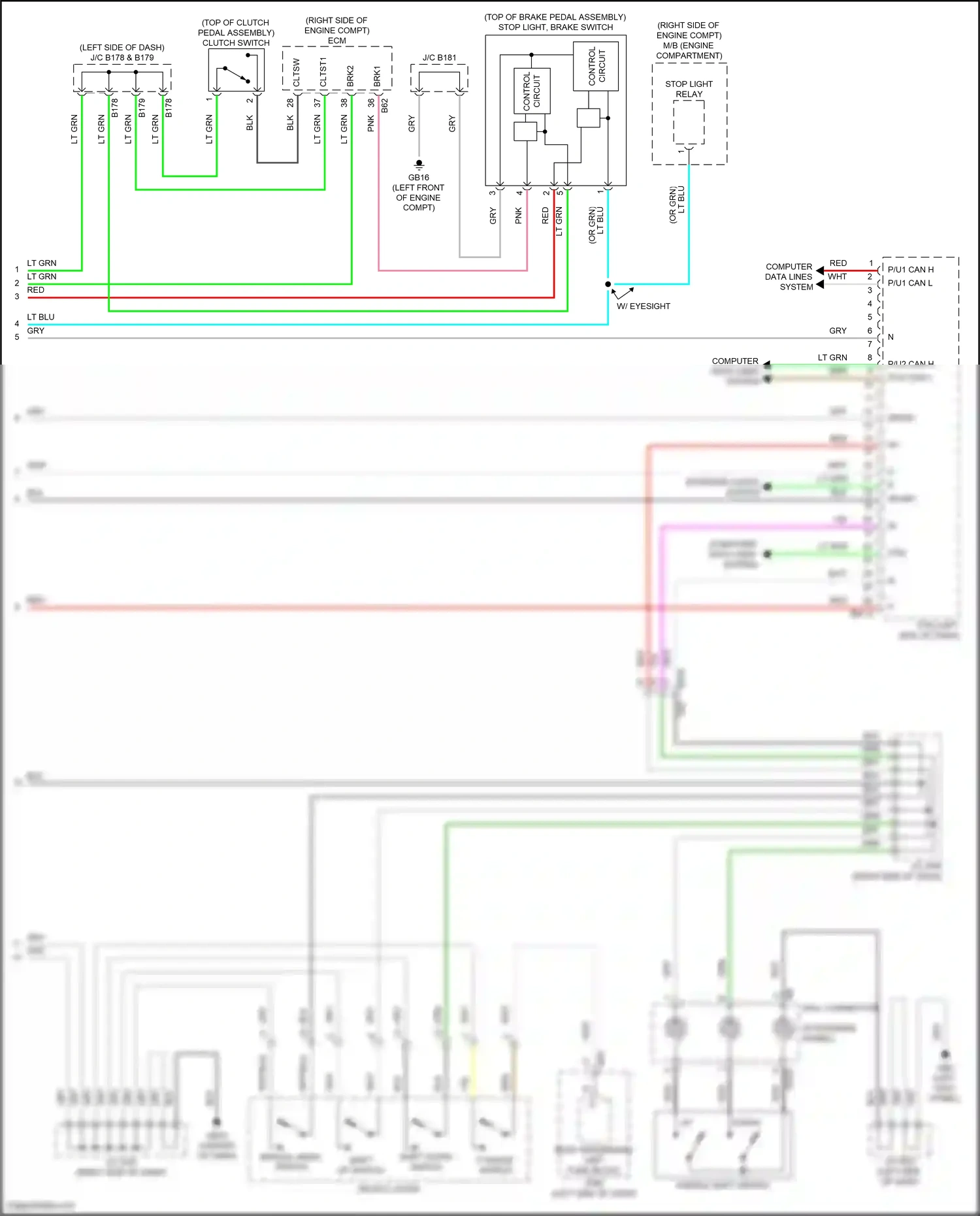 Subaru BRZ ZD8 (2020-2024) computer data lines system wiring diagram  (30 of 53)