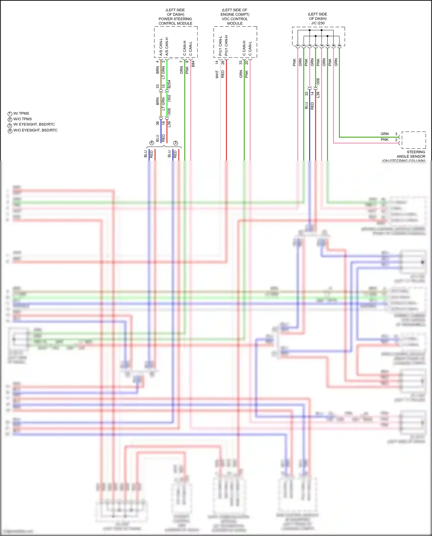 Subaru BRZ ZD8 (2020-2024) data communication module wiring diagram  (1 of 4)