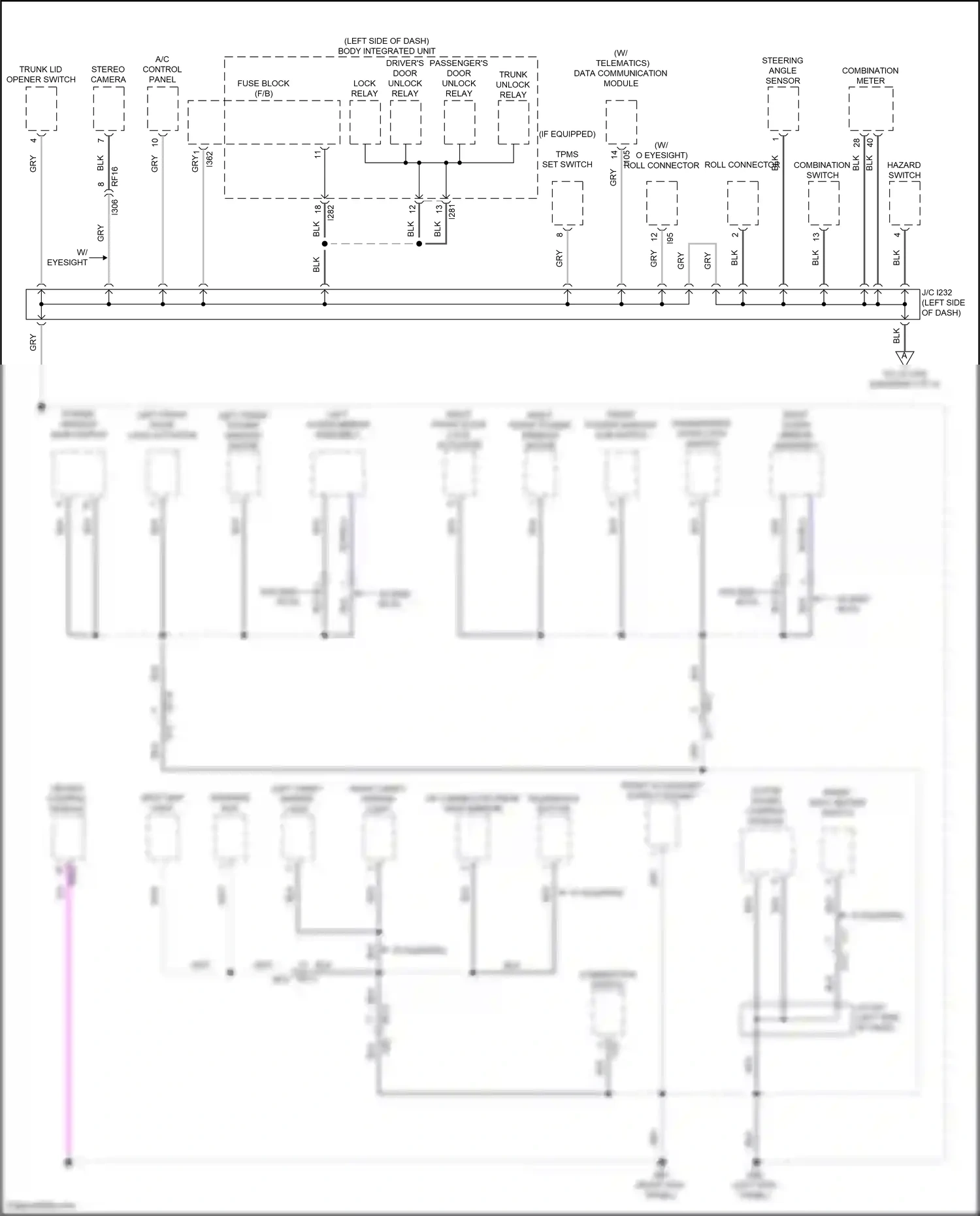 Subaru BRZ ZD8 (2020-2024) data communication module wiring diagram  (2 of 4)