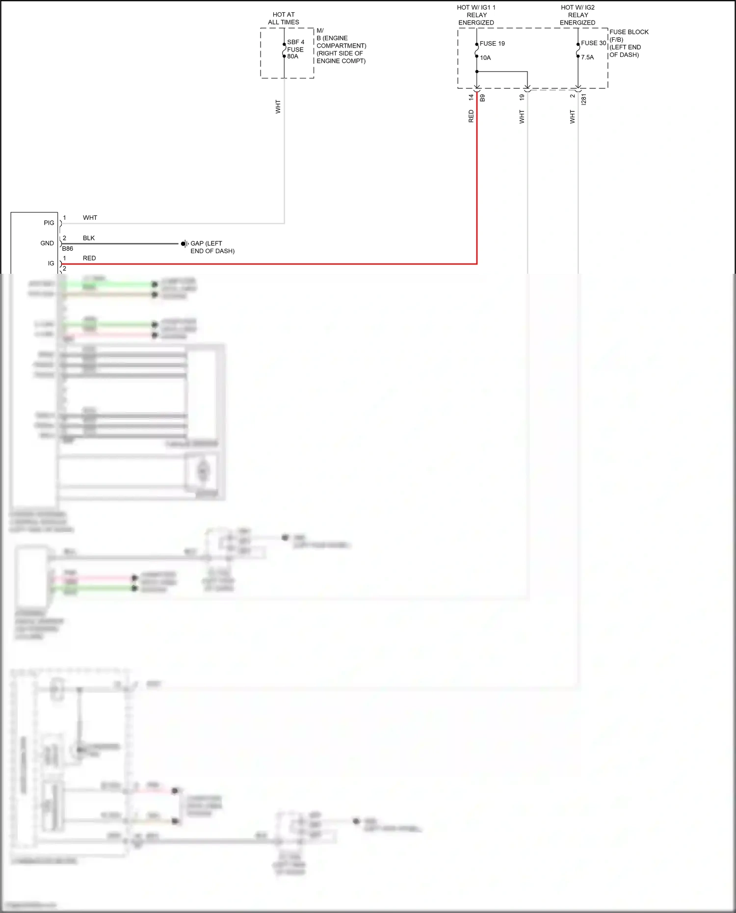 Subaru BRZ ZD8 (2020-2024) micro computer wiring diagram  (1 of 3)