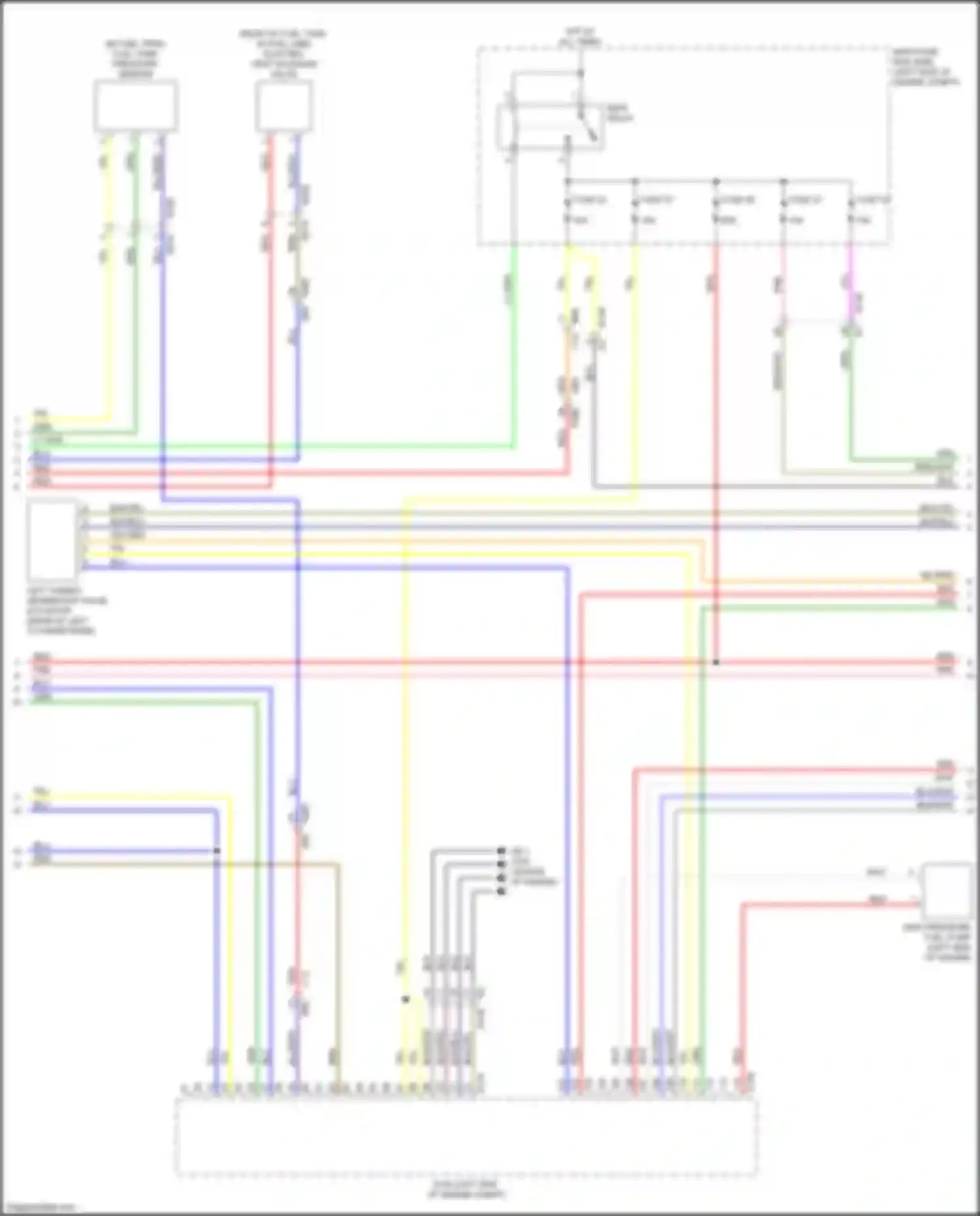 Crosstrek Subaru GT facelift (2020-2022): Wiring diagram engine performance 2.0l hybrid, engine controls circuit (3 of 7)