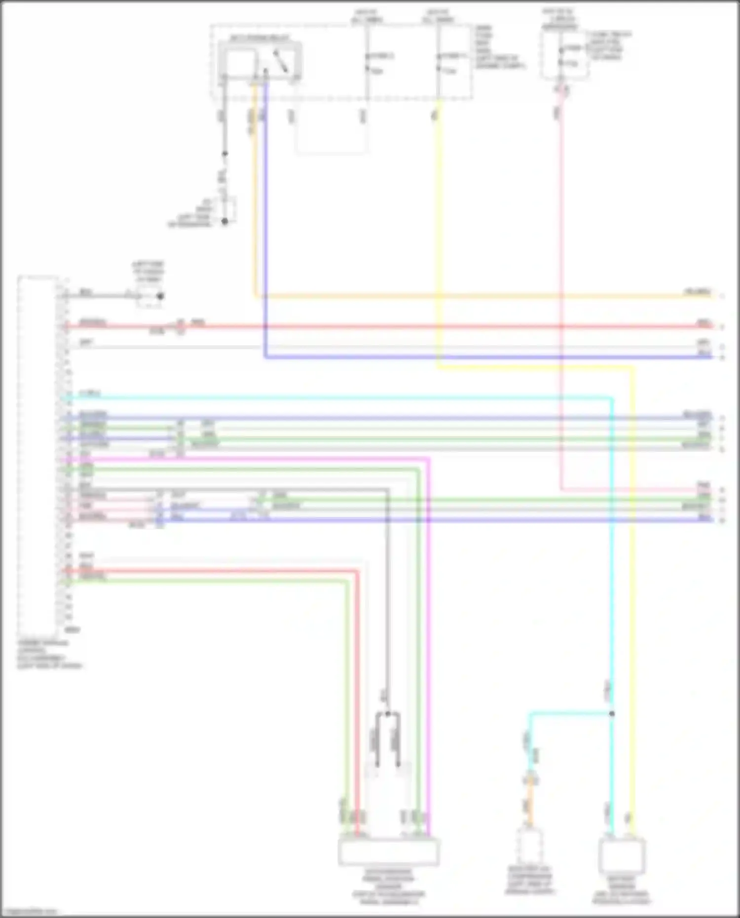 Crosstrek Subaru GT facelift (2020-2022): Wiring diagram engine performance 2.0l hybrid, hybrid control circuit (1 of 13)